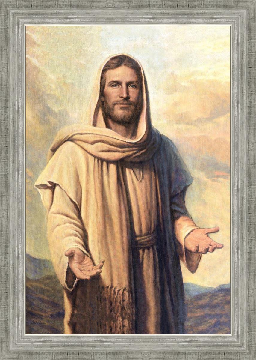 Abide With Me by Del Parson - Inspirational Christian Wall Art for Home & Church Decor - Perfect for Living Rooms, Bedrooms & Worship Spaces