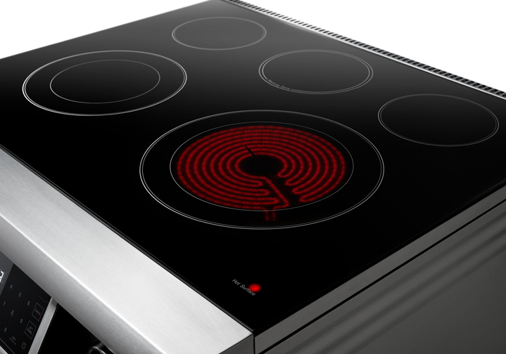 THOR Kitchen 30 Inch Tilt Panel Electric Range - Professional Model (TRE3001) | Stainless Steel Freestanding Stove with Convection Oven for Home & Restaurant Cooking
