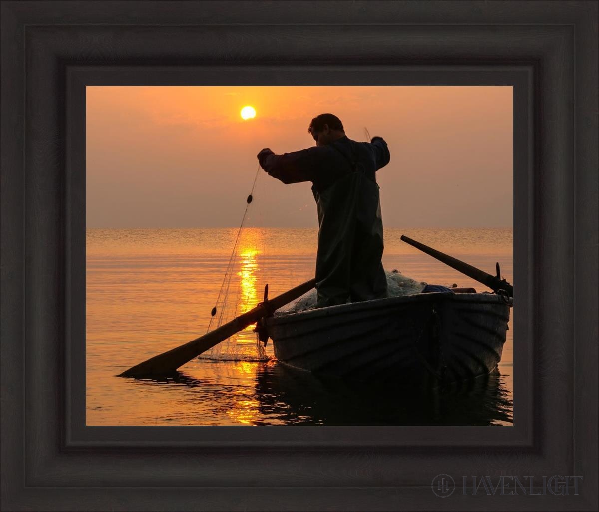 Plate 9 Fishers of Men Series 4 - Religious Wall Art Decor for Home & Church - Perfect for Christian Gift & Faith-Based Interior Design