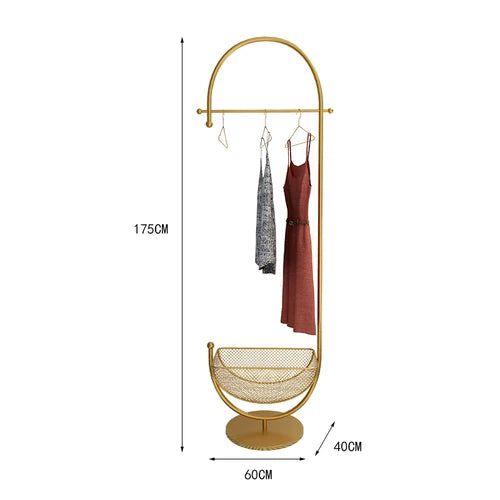 Adjustable Floor Standing Clothing Rack Valet with Corner Design - Perfect for Bedroom, Closet & Laundry Room Organization
