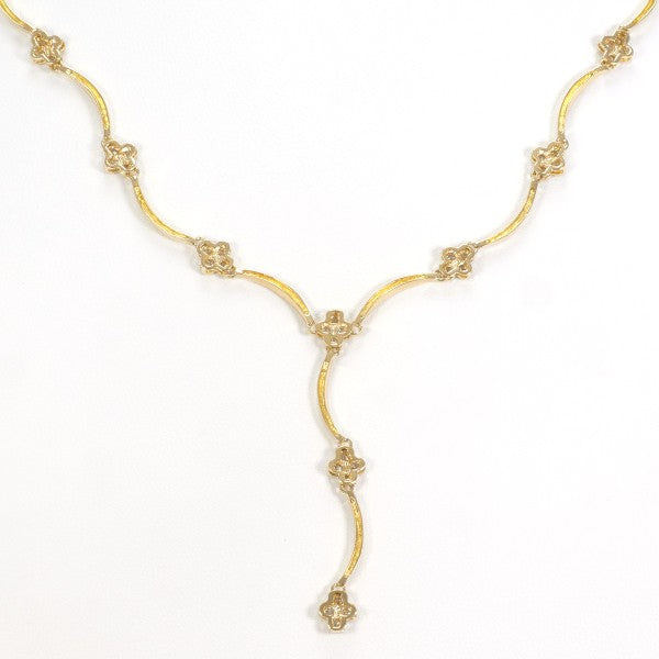 18K Yellow Gold Diamond Necklace 0.53ct - Elegant Women's Jewelry for Wedding, Anniversary & Special Occasions