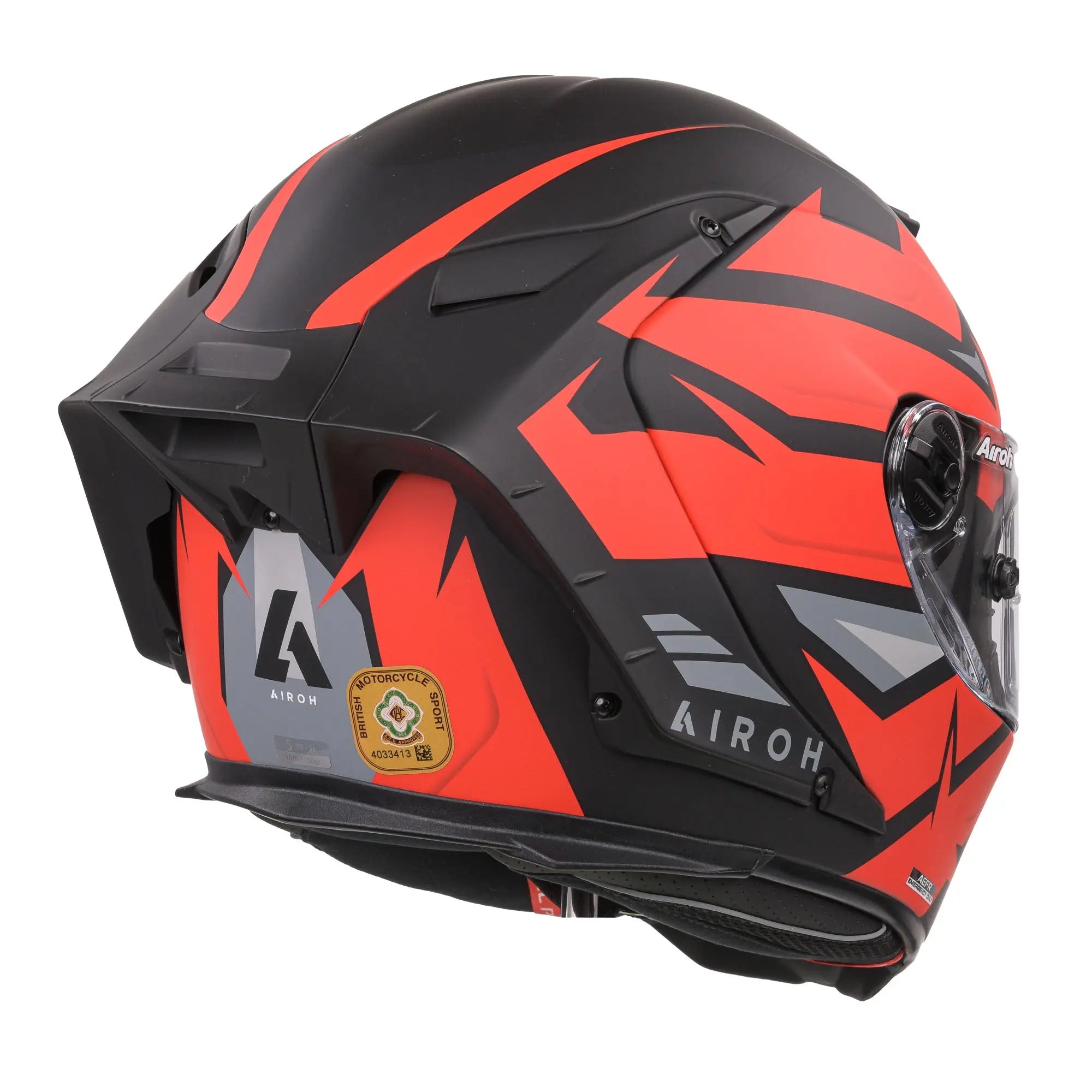 Airoh GP 550 S Wander Matt Red Motorcycle Helmet - DOT & ECE Certified for Street & Adventure Riding - Lightweight & Ventilated for Comfort on Long Tours