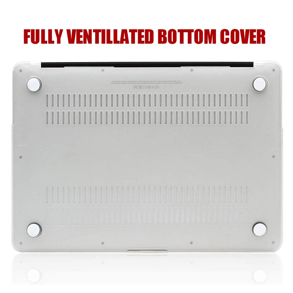 Hard Protective Case for MacBook Air 13 inch (Model A1369 & A1466 2010-2017) - Durable Full Body Cover with Frog Design - Perfect for School, Work & Travel Protection