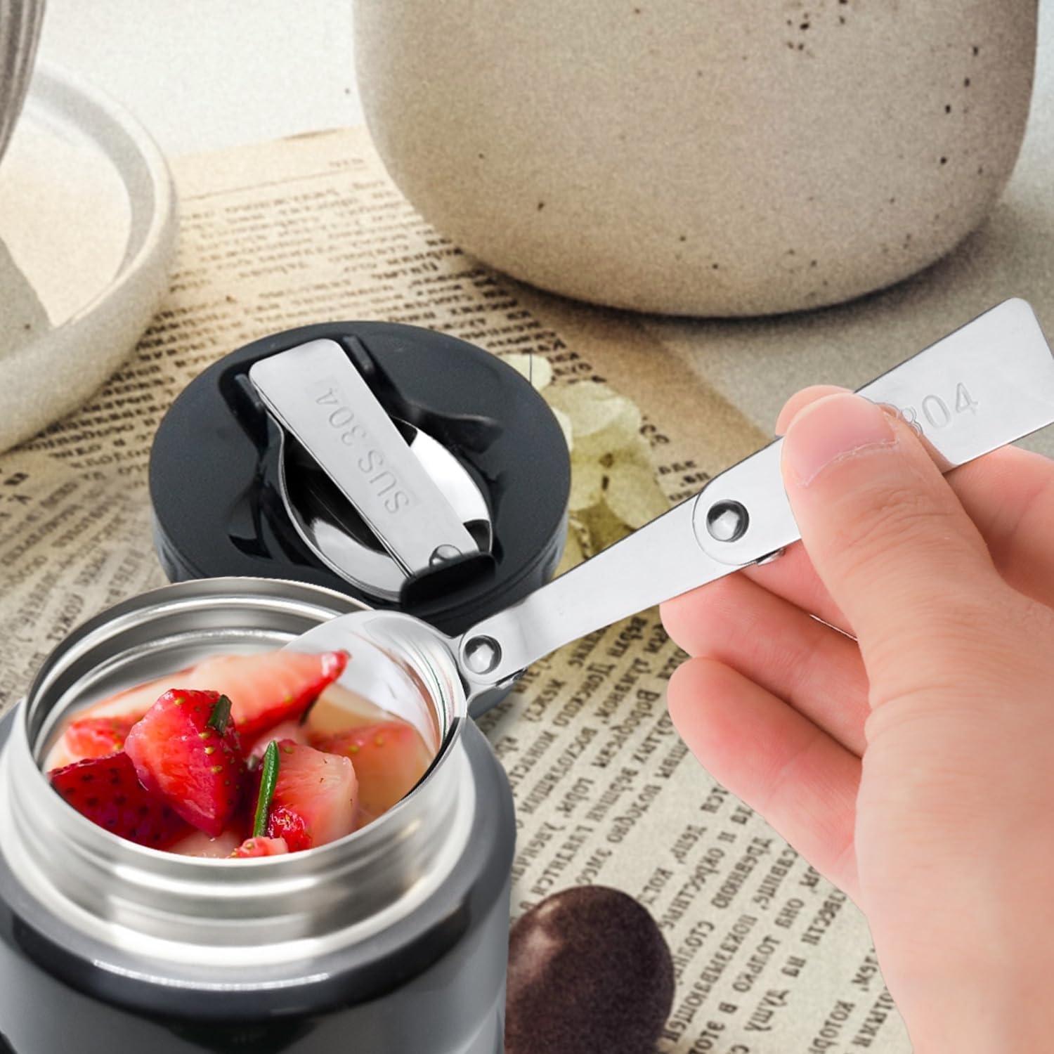 3-Piece Silver Replacement Forks for 16 Oz Food Jars - Durable Foldable Metal Utensils, Dishwasher Safe, Perfect for Picnics, School Lunches, Travel & Outdoor Activities with Insulated Food Containers