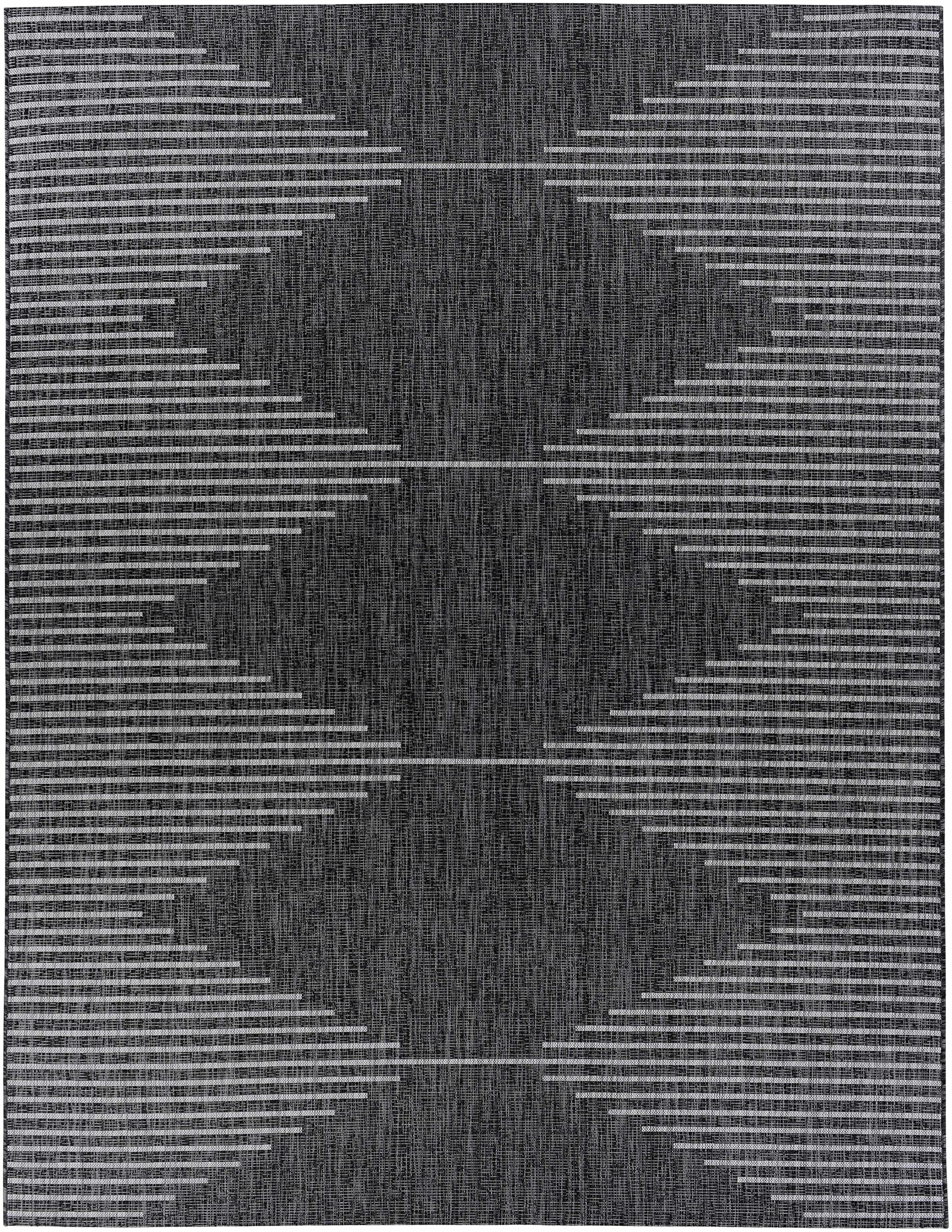 Modern Hauteloom Stephan Indoor Outdoor Rug - Gray, Beige, Black - 6'7
