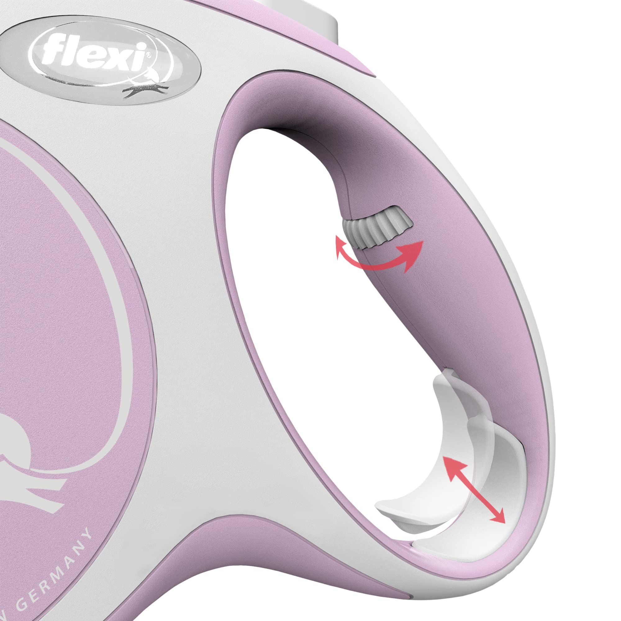 Flexi New Comfort Strap Cord Rose - Adjustable Elastic Hair Tie for Women & Girls, Perfect for Ponytails, Braids, and Everyday Hairstyles