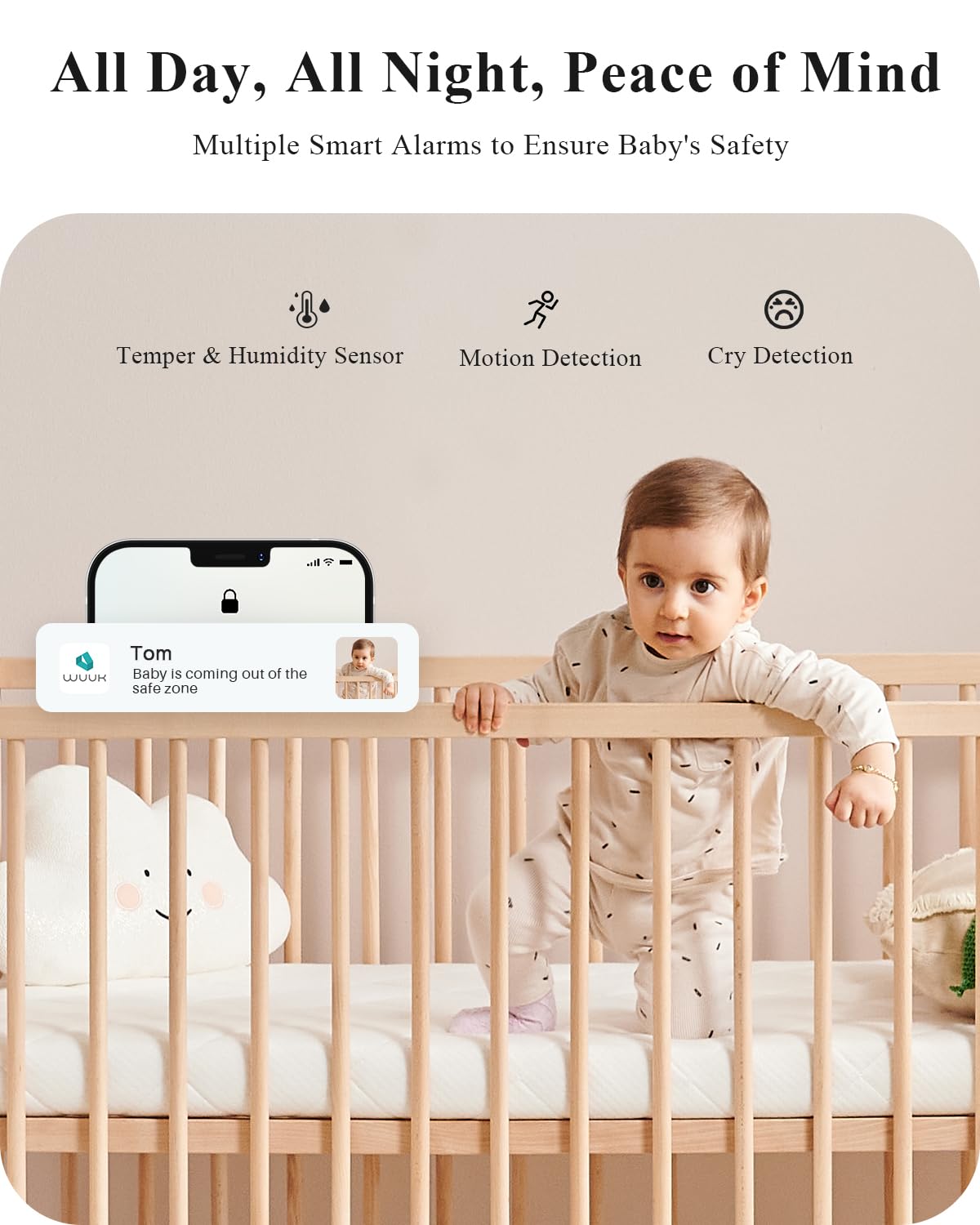 WUUK 2K HD Baby Monitor with 5.5