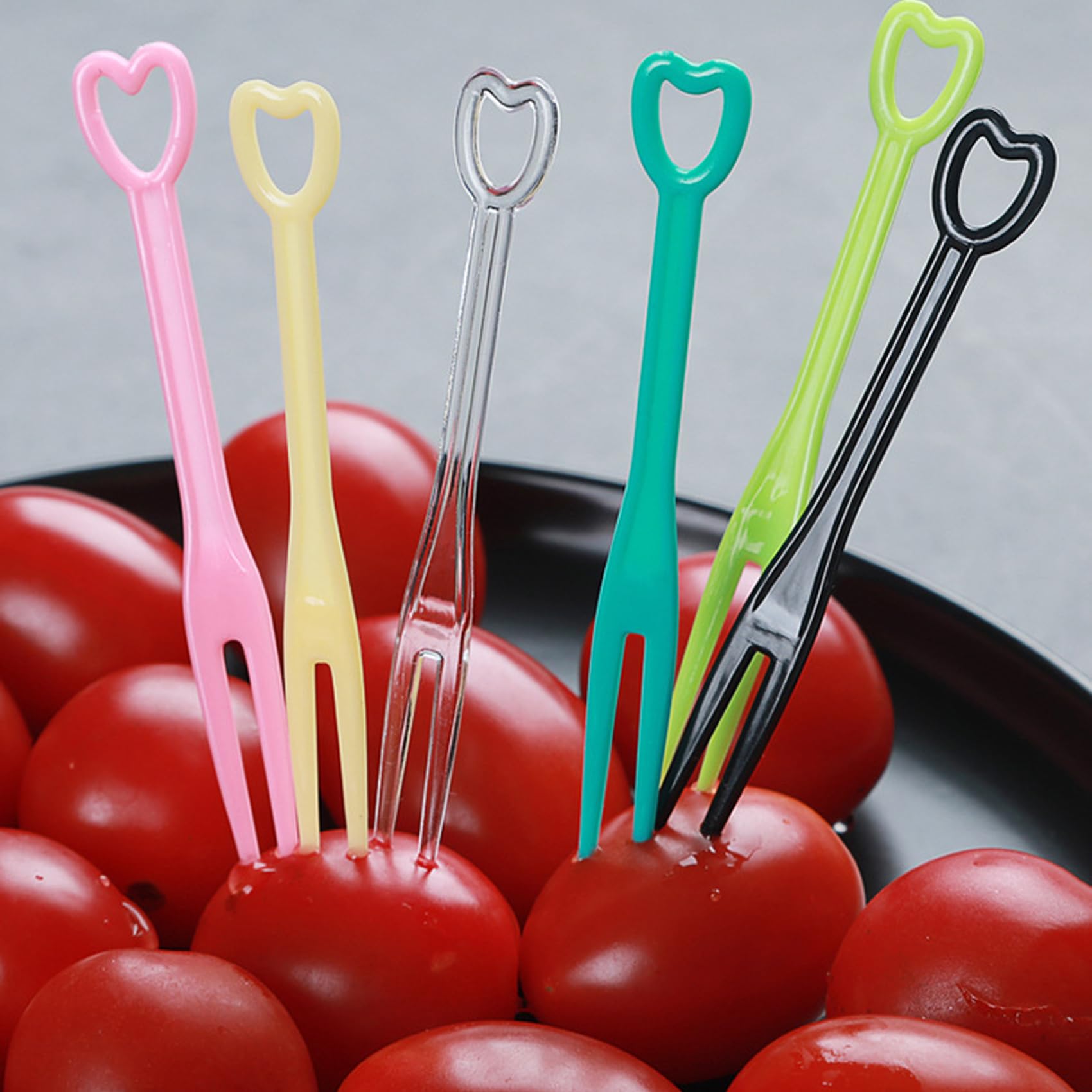 1000PCS Disposable Black Plastic Forks - Mini Cocktail & Dessert Forks for Fruits, Cheese, Cakes, Snacks - Perfect for Parties, Picnics, Catering & Tastings