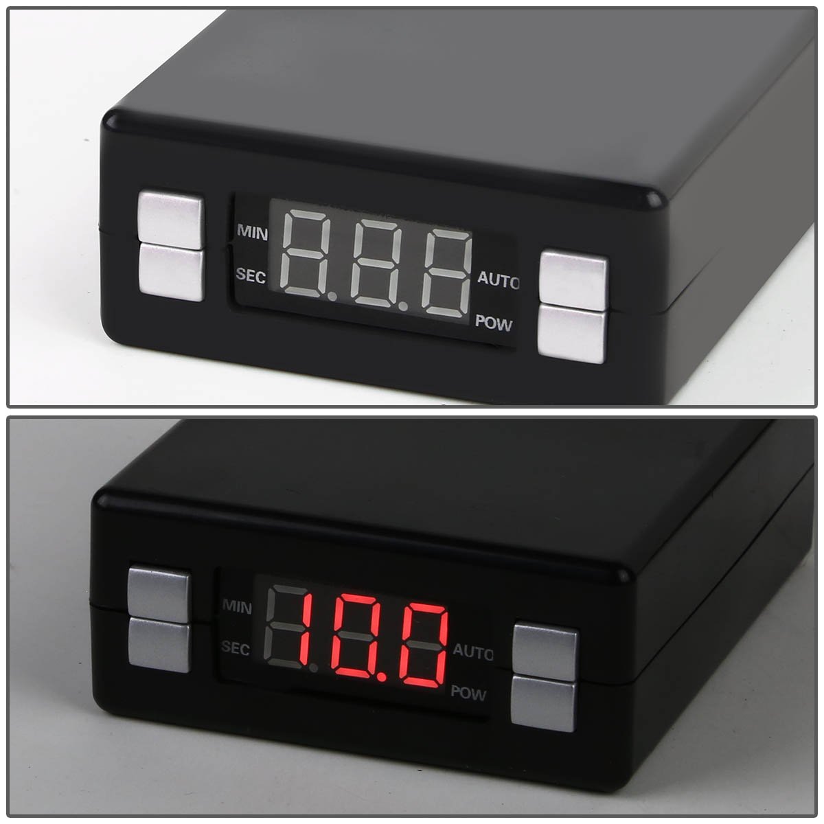 Auto Dynasty Programmable Universal LED Digital Display Turbo Cool Down Timer - Black | Perfect for Car Racing, Performance Tuning & Engine Protection