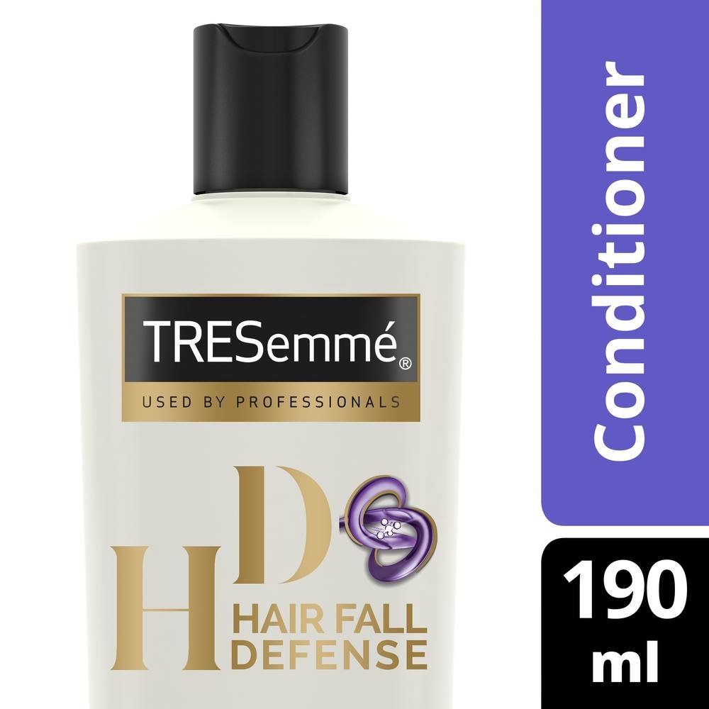 TRESemmé Smooth & Shine Conditioner 190ml + Hair Fall Defense Conditioner 190ml - Hydrating & Strengthening Hair Care Duo for Smooth, Frizz-Free & Healthy Hair - Perfect for Daily Use & Damaged Hair Repair