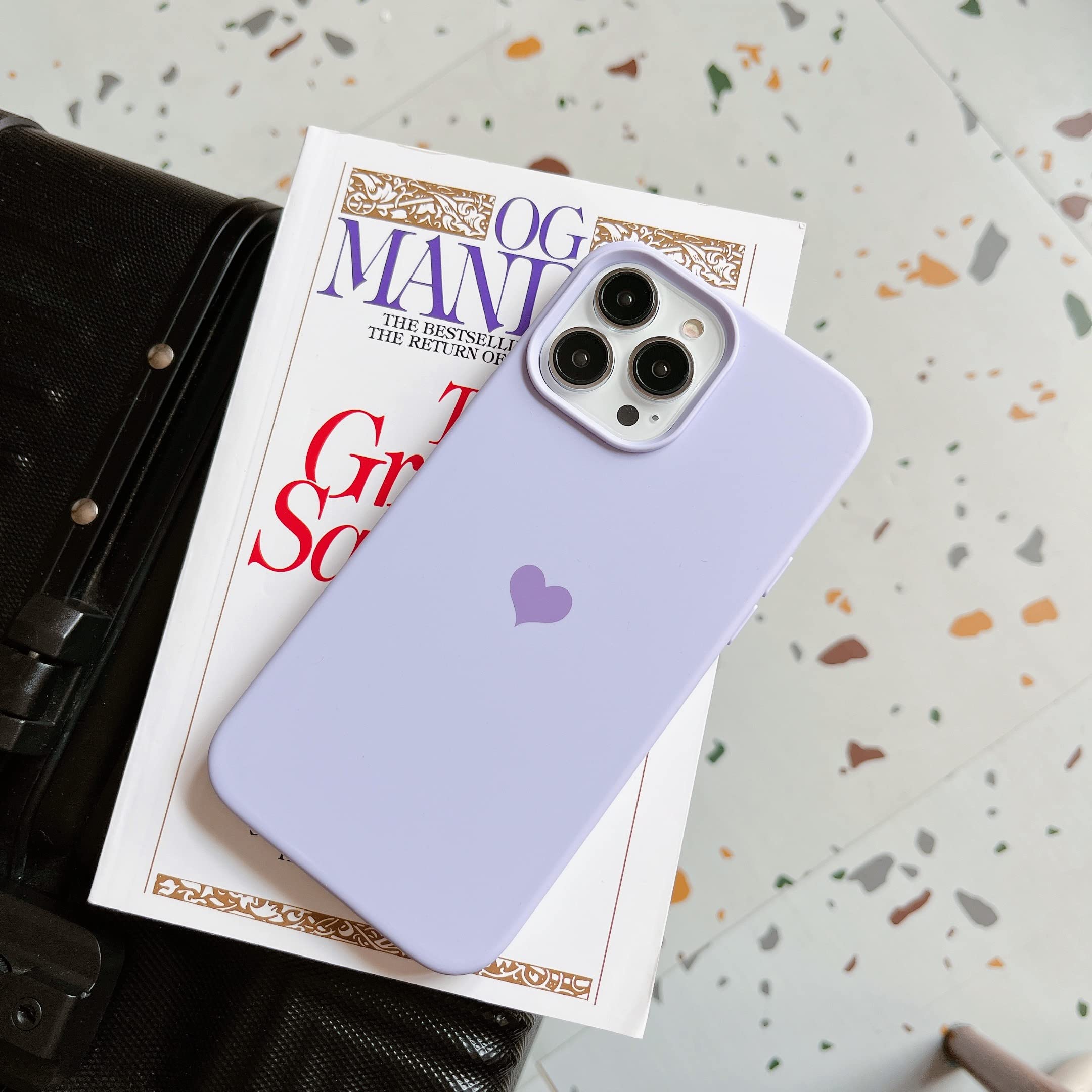Jmltech iPhone 13 Pro Max Case - Shockproof Silicone Protective Cover with Soft Microfiber Cloth | Cute Lavender Color | Durable & Liquid Resistant | Perfect for Everyday Use, Work, and Travel