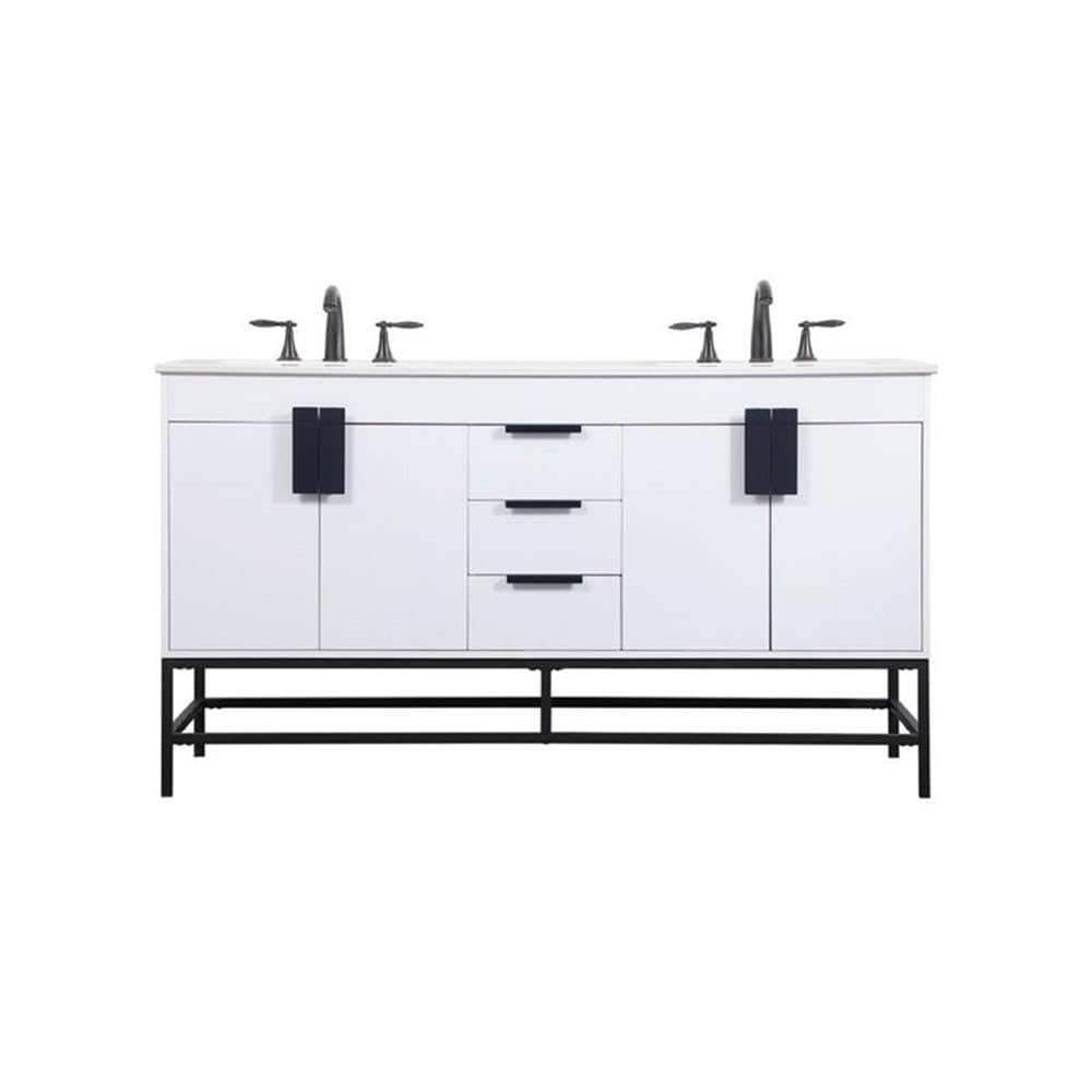 18 Inch Modern Bathroom Vanity Cabinet - Natural Oak Under Sink Storage Organizer for Bathroom Decor | Space-Saving Bathroom Fixture for Small Spaces & Apartment Living