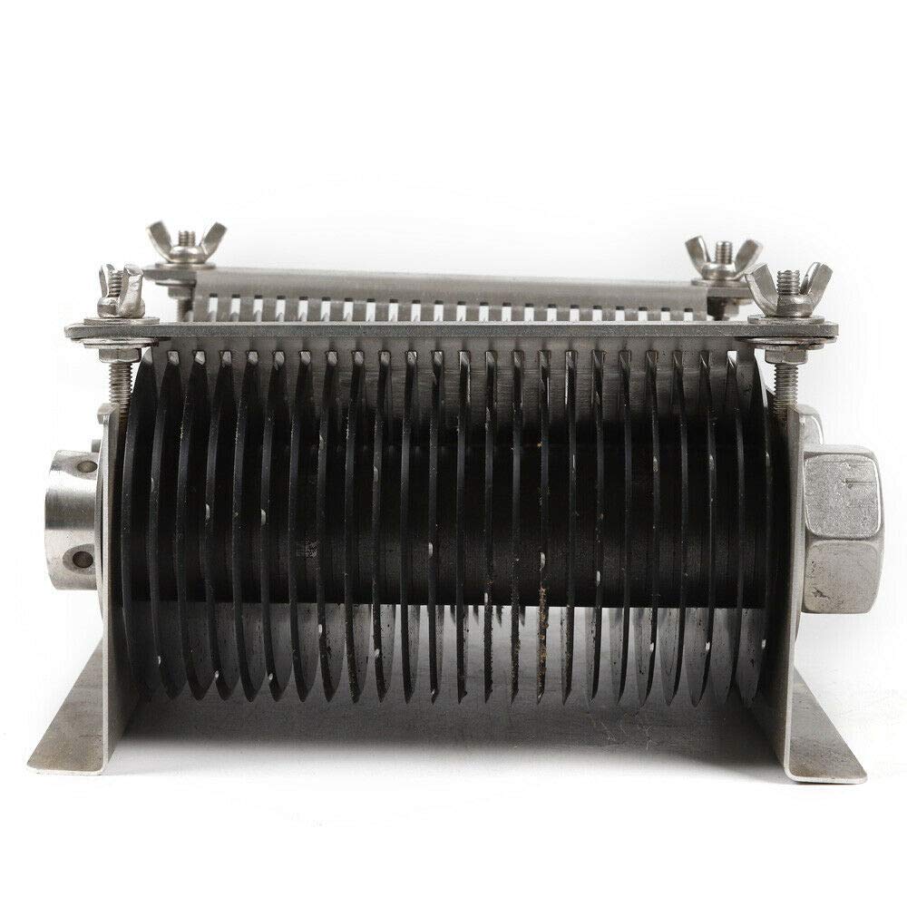 5mm Stainless Steel Meat Cutting Blade Set - Commercial Replacement Parts for QE 500KG/H Meat Slicer Machine - Durable Restaurant & Supermarket Butcher Equipment - Perfect for Beef, Pork, Poultry Processing and Deli Slicing