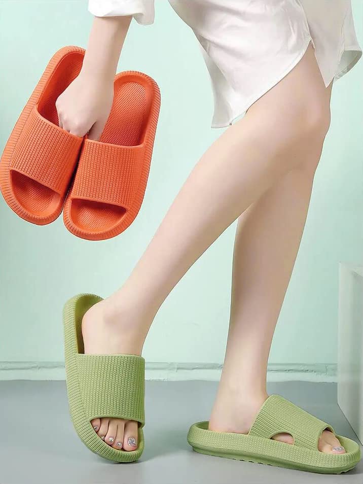 **VONMAY Cloud Slides for Men & Women - Quick Drying Pillow Slippers, Non-Slip Shower Sandals with Cushioned Thick Sole - Comfortable Support for Home, Pool, Beach & Spa**