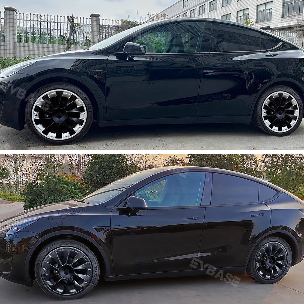 Tesla Model Y 20 Inch Induction Wheel Rim Protector - ABS All-in-One Mecha Style Rim Case | Perfect for Road Trips, City Driving & Off-Road Protection
