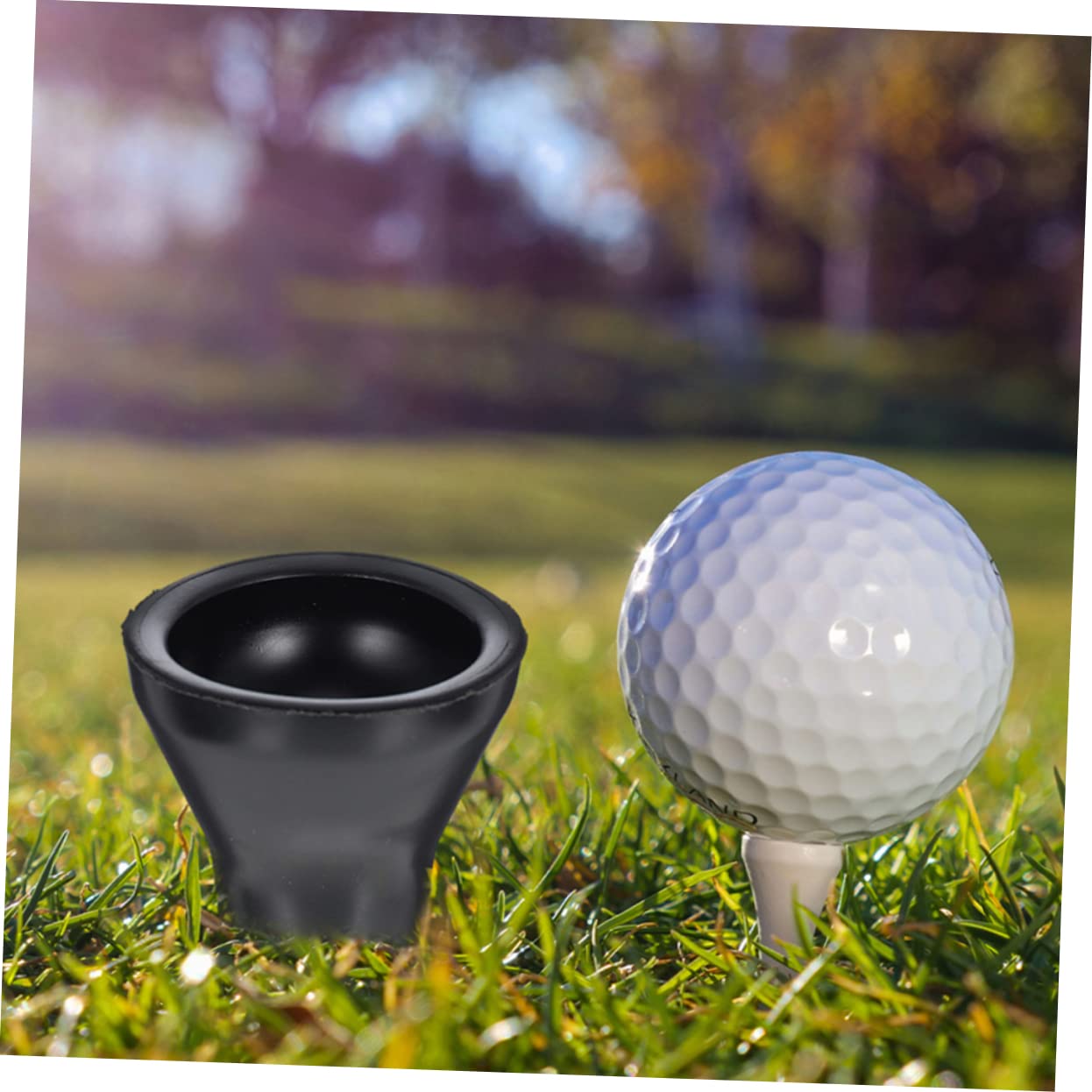 **Mipcase Portable Golf Ball Retriever - Compact Rubber Golf Ball Picker for Easy Retrieval, Reusable Golf Sucker for Efficient Practice & Play - Perfect for Driving Range, Backyard & Course Training**