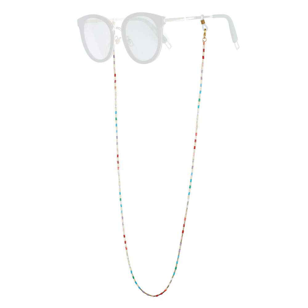 Fashionable Women's Eyeglass Chains with Beads - Adjustable Eyewear Retainer for Glasses & Sunglasses - Perfect for Reading, Driving, and Outdoor Activities