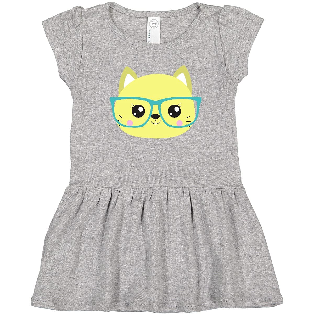 Hipster Cat Dress for Toddlers - Cute Kitten with Glasses for Playtime