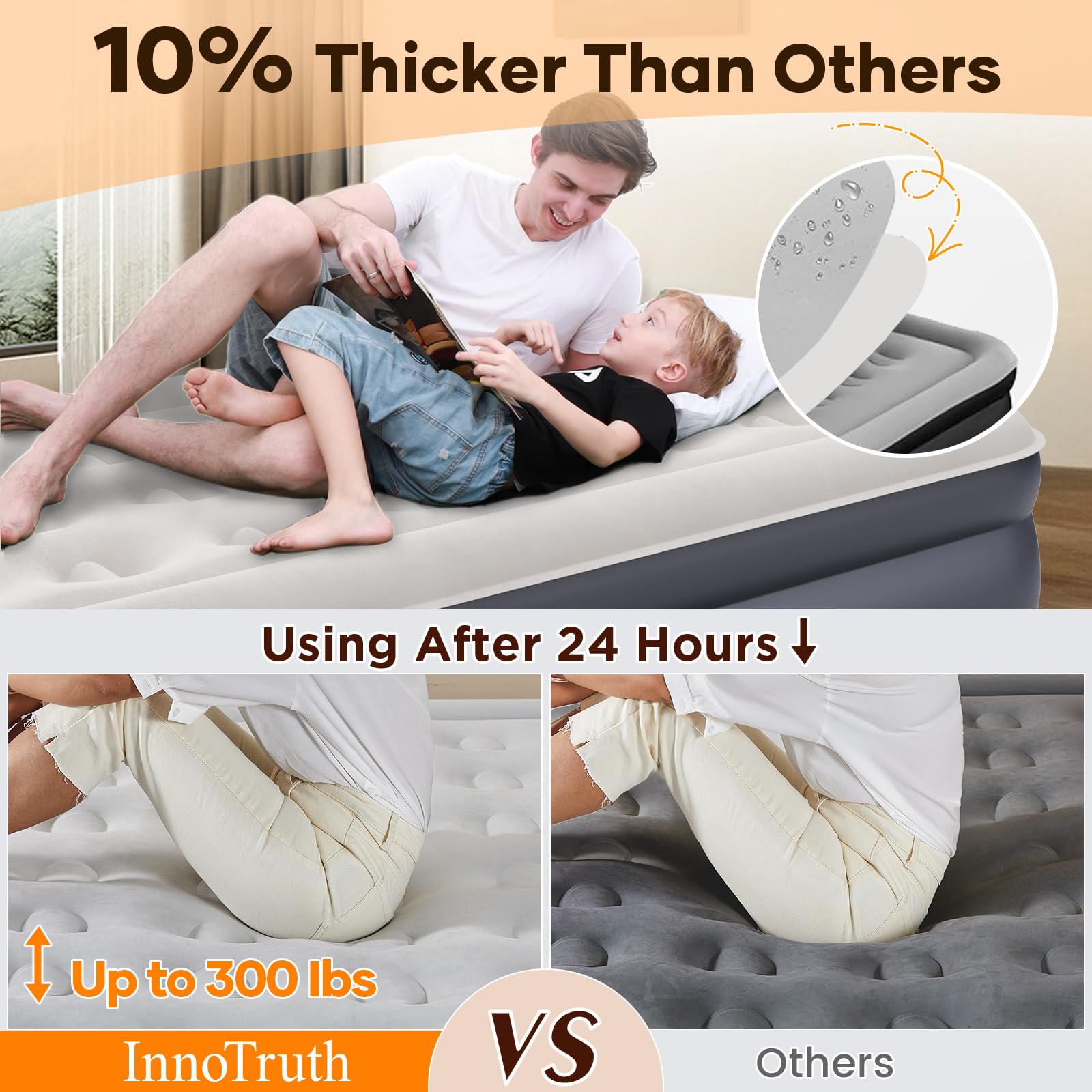 InnoTruth Twin Air Mattress with Built-in Pump - 18