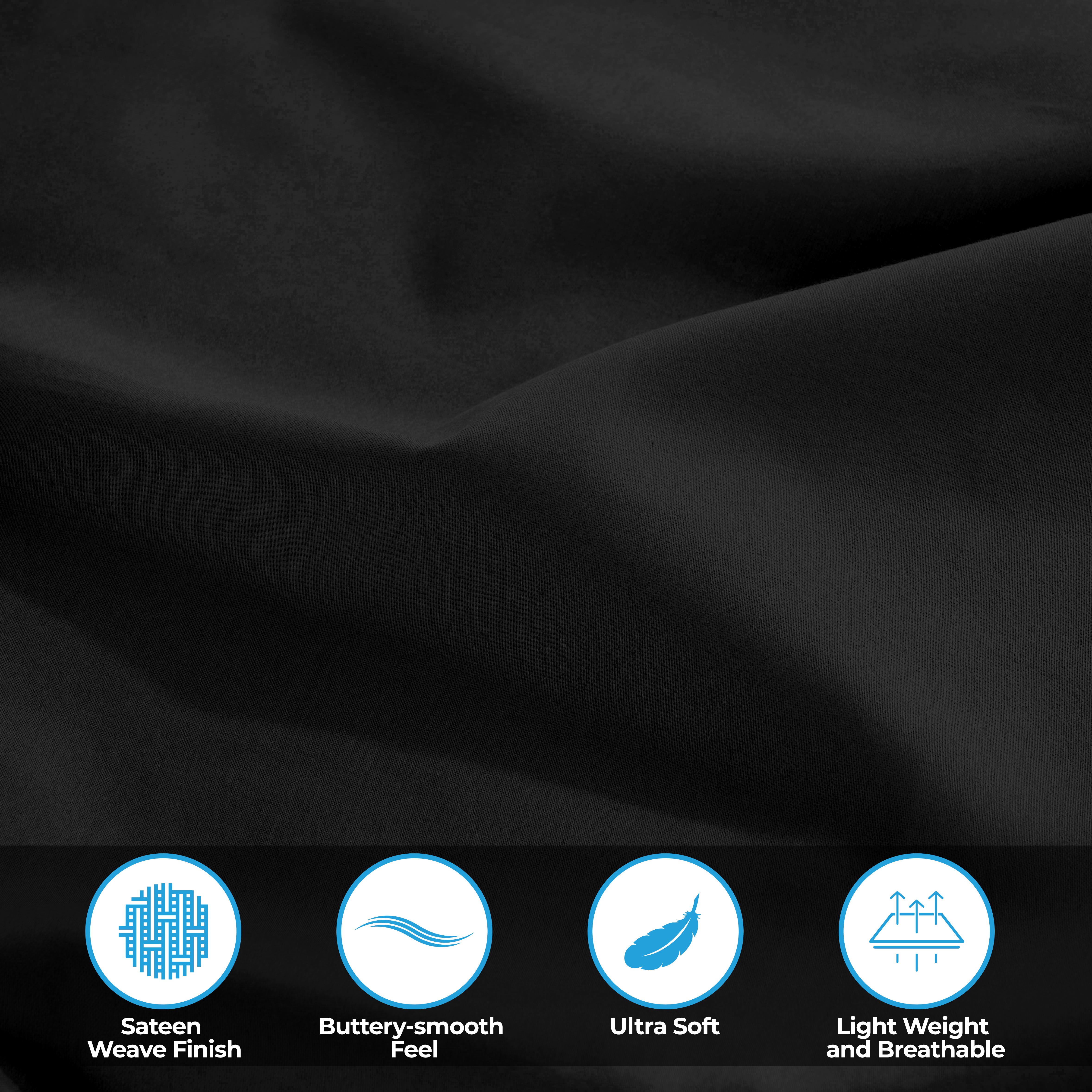 Premium 300 Thread Count Egyptian Cotton Bed Sheet Set - Soft, Breathable & Hypoallergenic for Ultimate Comfort - Perfect for Luxury Bedrooms, Hotels & Guest Rooms