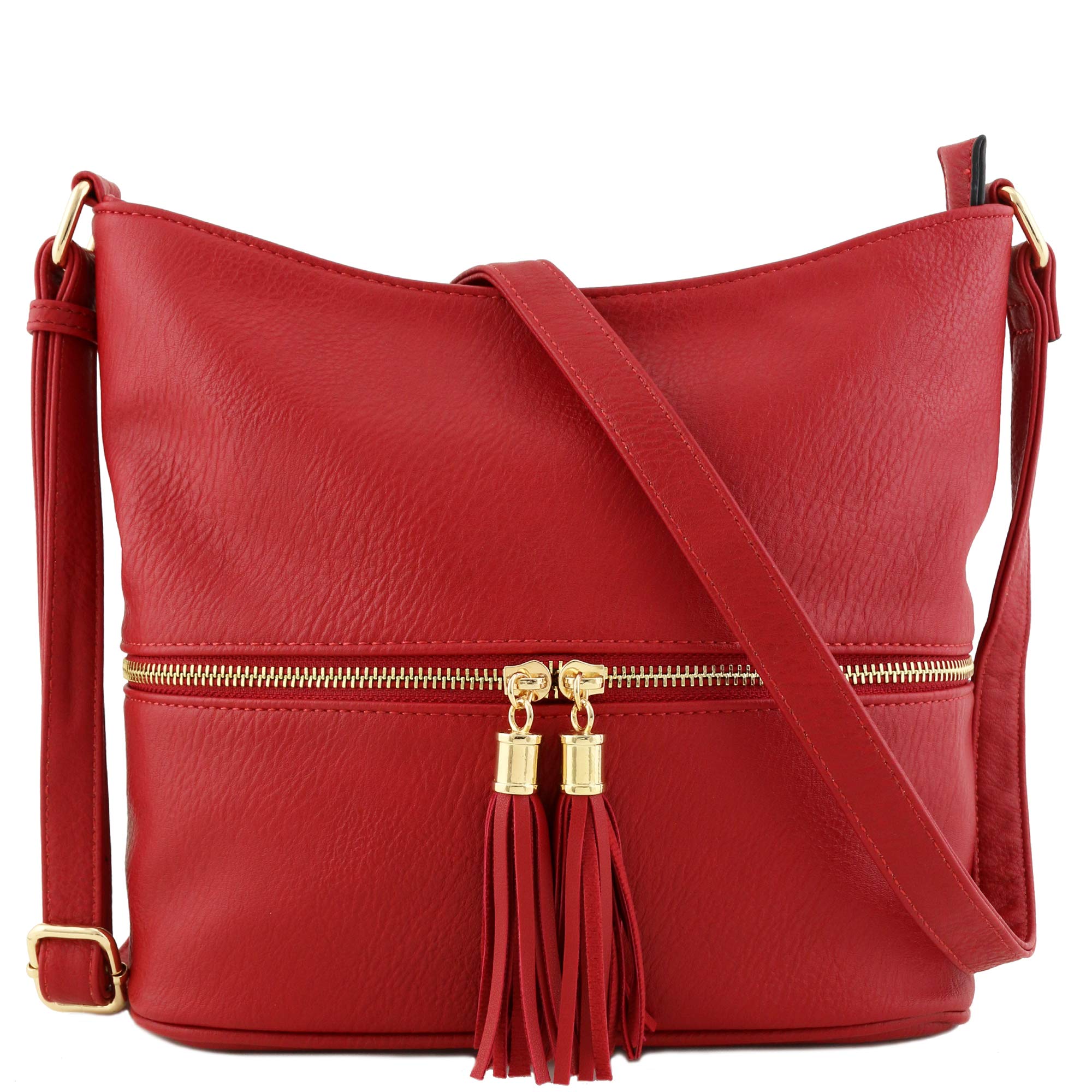 Stylish Lightweight Tassel Zipper Bucket Crossbody Bag for Women | Fashionable Shoulder Purse | Perfect for Travel, Shopping & Everyday Use