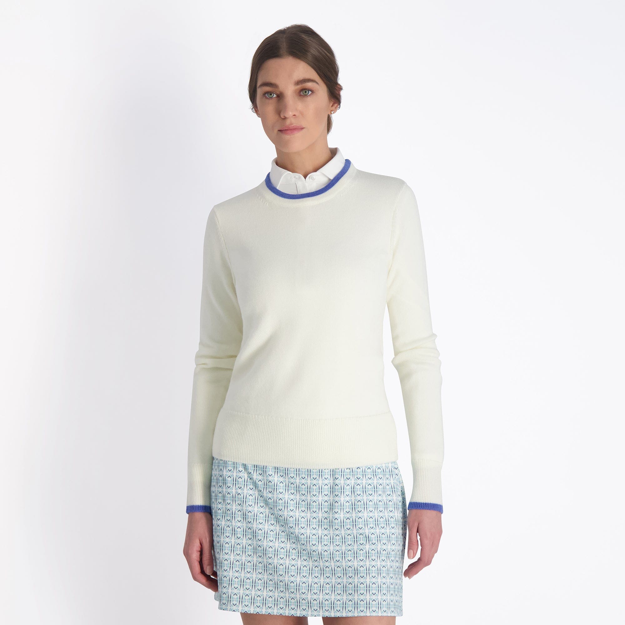 Jules Crew Sweater for Women - Soft Cotton Knit Pullover Sweater | Casual Fall & Winter Fashion | Perfect for Office, Travel & Weekend Outfits