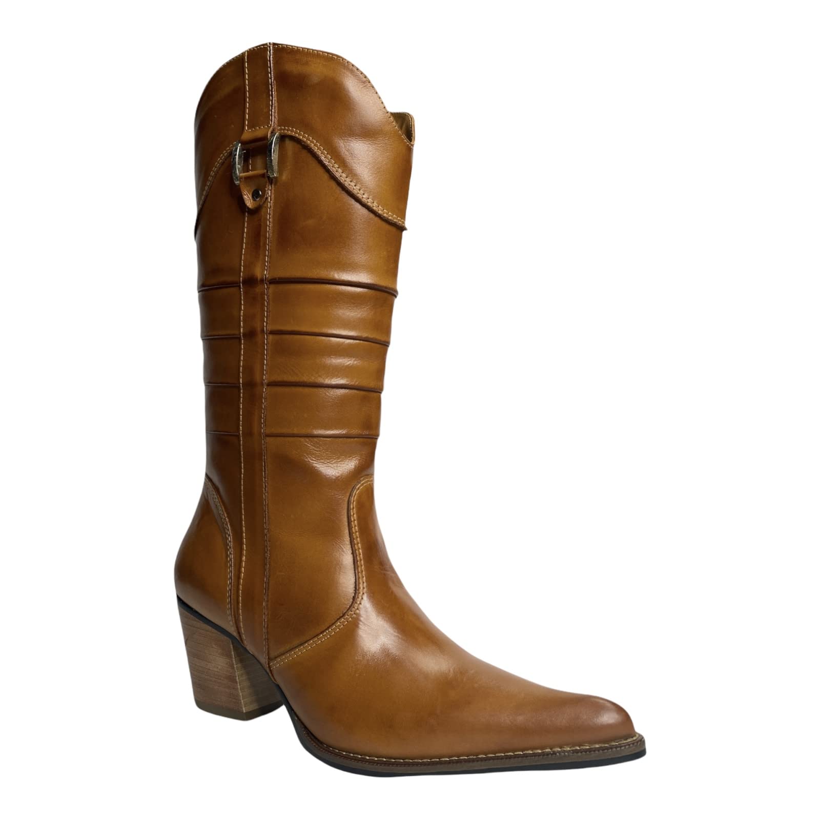 Authentic Texas Women's Cowboy Boots - Genuine Leather Western Cowgirl Boots with Pointed Toe for Fashion & Riding | Perfect for Country Concerts, Rodeos & Everyday Wear