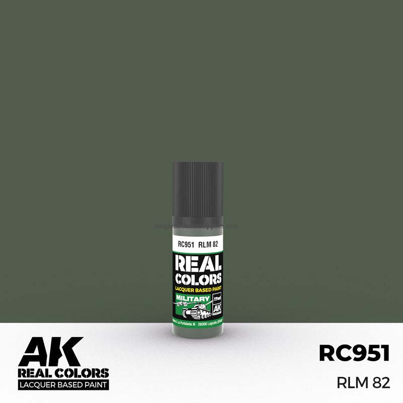 AK Interactive Real Colors RLM 82 - Premium Acrylic Model Paint for Scale Models | Perfect for Military Aircraft & Historical Miniatures