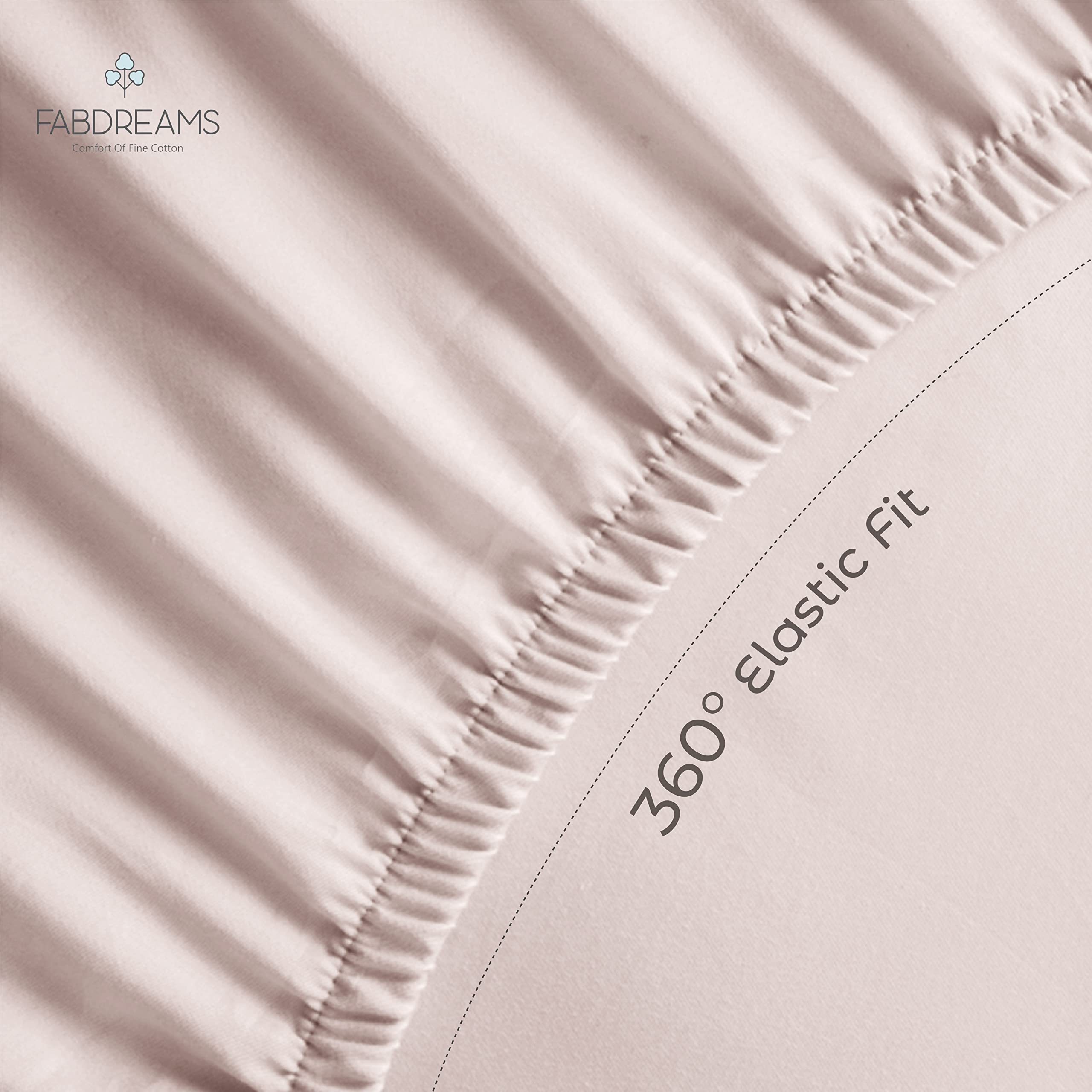 Organic Linen Queen Sheet Set - 4 Piece Cooling Bedding Set with 1 Fitted Sheet, 1 Flat Sheet & 2 Pillowcases | Breathable, Soft & Eco-Friendly Linen Sheets for Queen Size Bed | Perfect for Hot Sleepers, Summer Nights & Allergy Relief (Blush Pink)