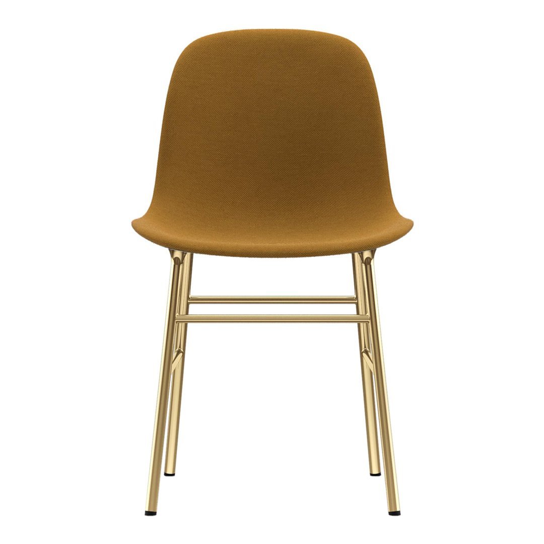 Modern Form Chair with Sturdy Metal Legs & Comfortable Upholstery - Perfect for Home Office, Living Room, or Dining Room Decor