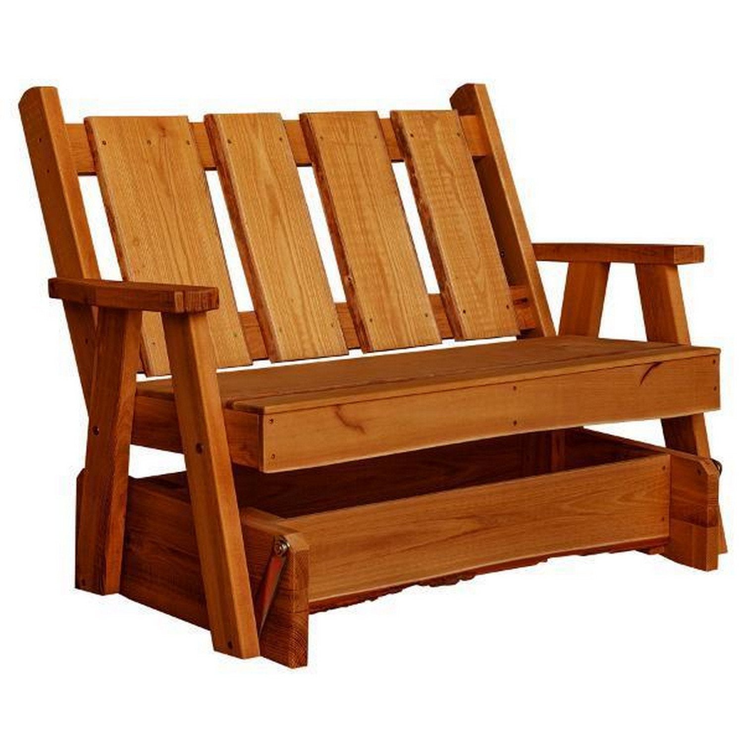 Timberland Garden Bench by A&L Furniture - Outdoor Wooden Bench for Patio, Garden, and Backyard - Durable & Weather-Resistant for Year-Round Use