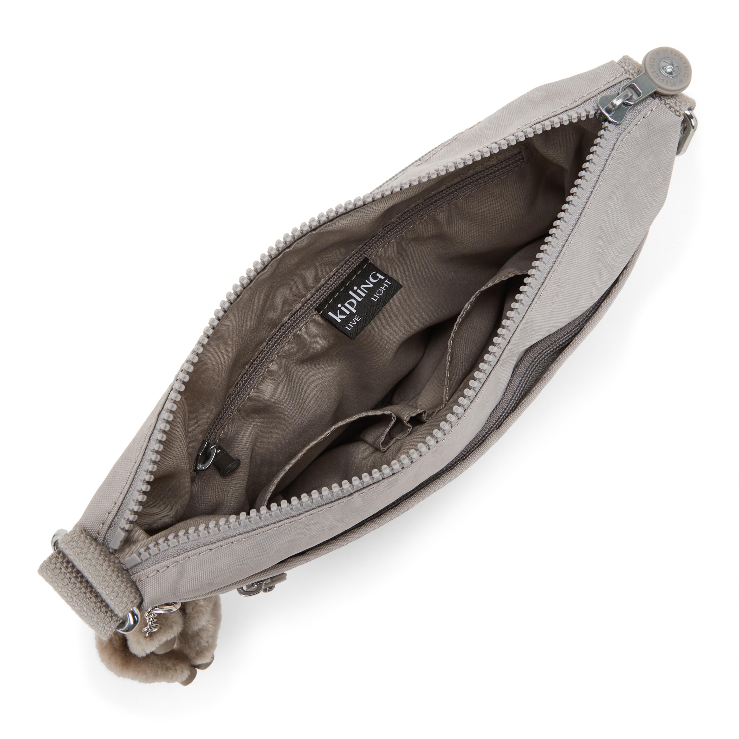 Kipling Cross-Body Bag for Women - Lightweight & Durable Charcoal Shoulder Purse - Perfect for Travel, Work & Everyday Use