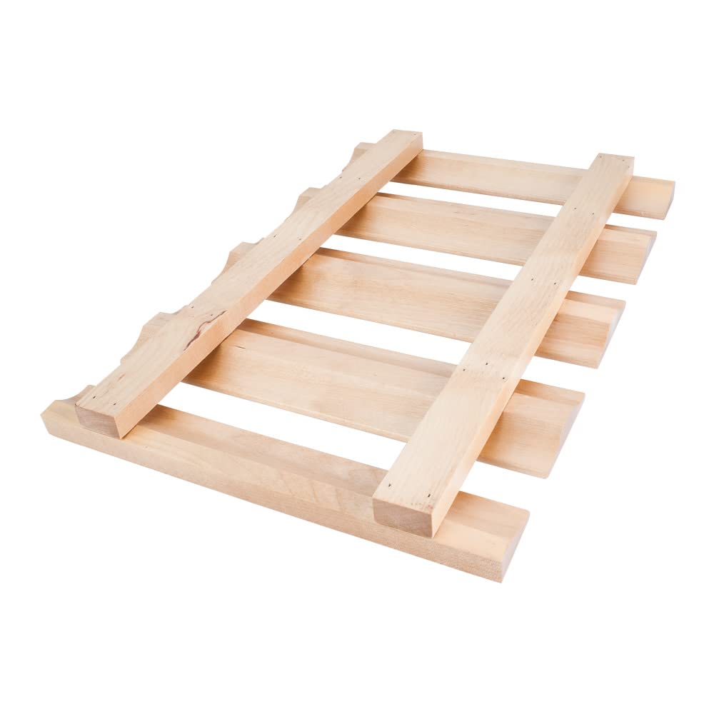 Stemware Rack SR36 by Hardware Resources - Premium Maple Wood Wine Glass Holder for Kitchen, Bar & Dining Room Storage