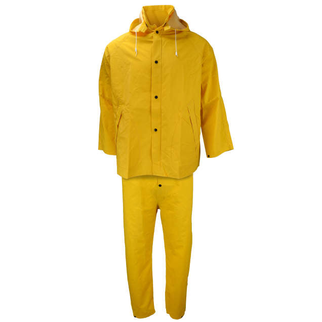 1600D Waterproof Rain Suit for Men & Women - Heavy Duty Work Rain Gear with Hood for Outdoor, Hiking, Fishing & Construction - Neese Economy Rainwear