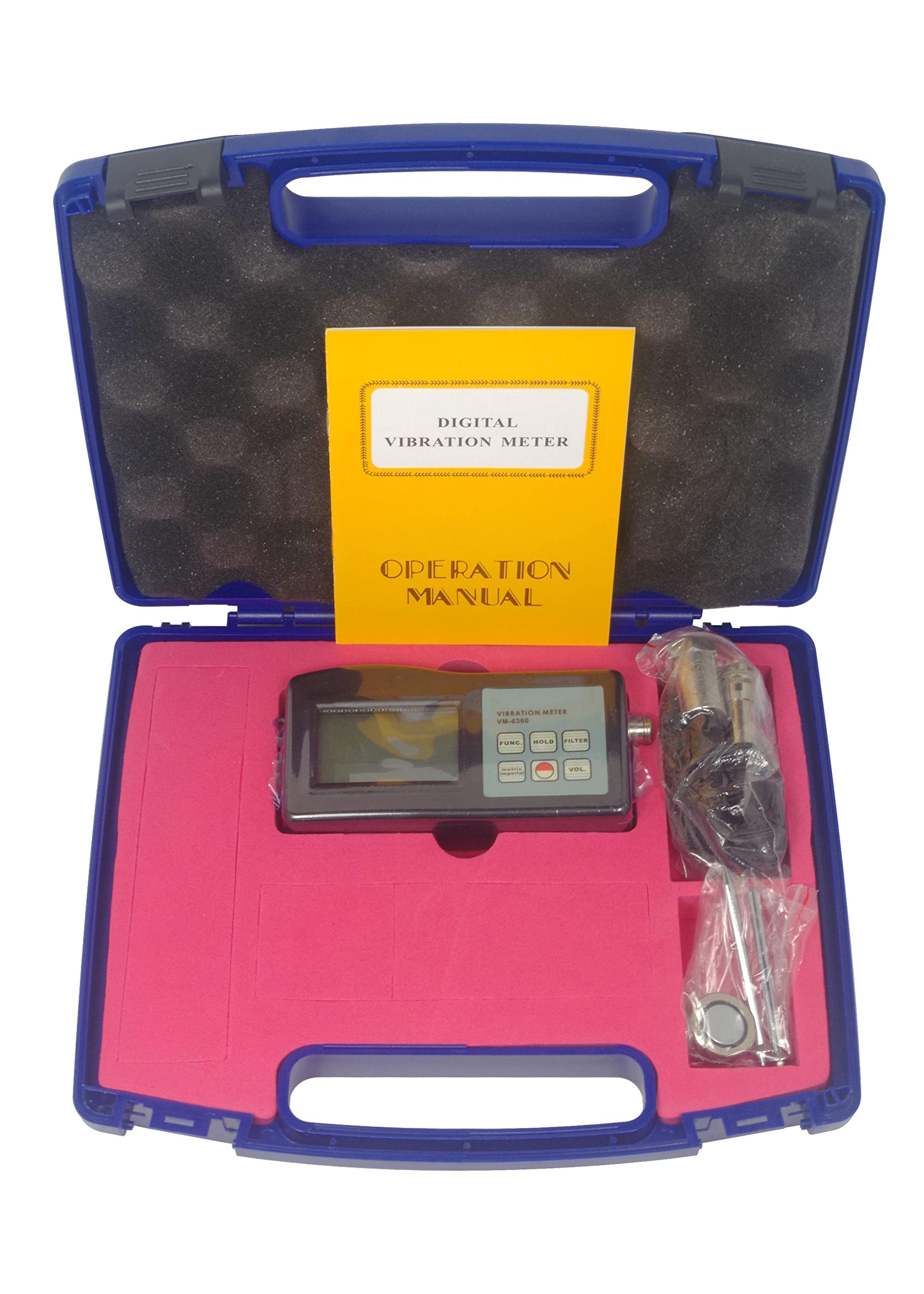 Digital Vibration Meter Tester VM-6360 - Professional Vibrometer Gauge for Industrial Equipment Monitoring, HVAC Systems & Machinery Maintenance | Accurate Vibration Measurement Tool