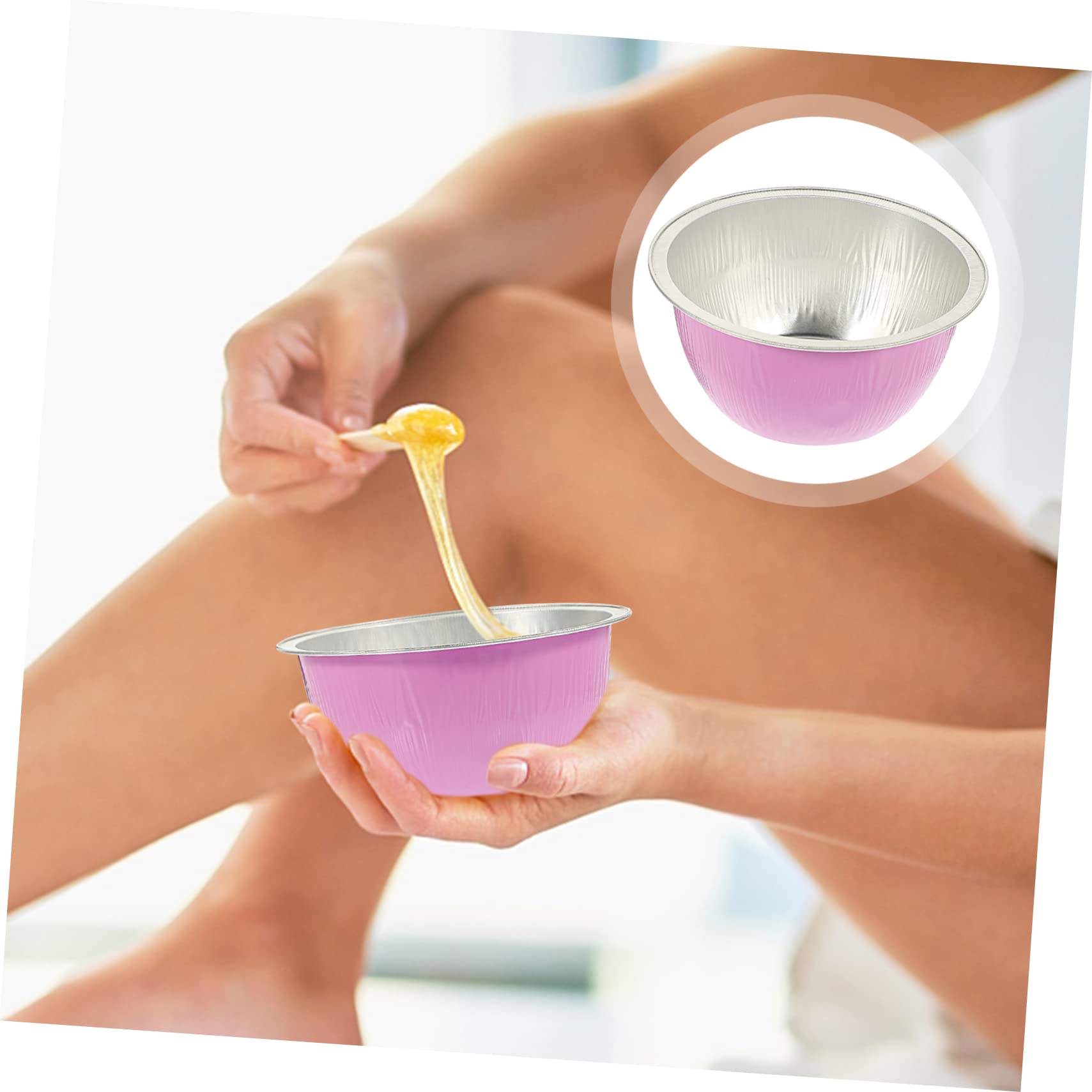 iPetboom 10-Pack Pink Aluminum Foil Wax Melting Bowls - Reusable Wax Containers for Hair Removal, Candles, Beeswax & DIY Crafts | Perfect for Home Spa, Salon & Beauty Treatments