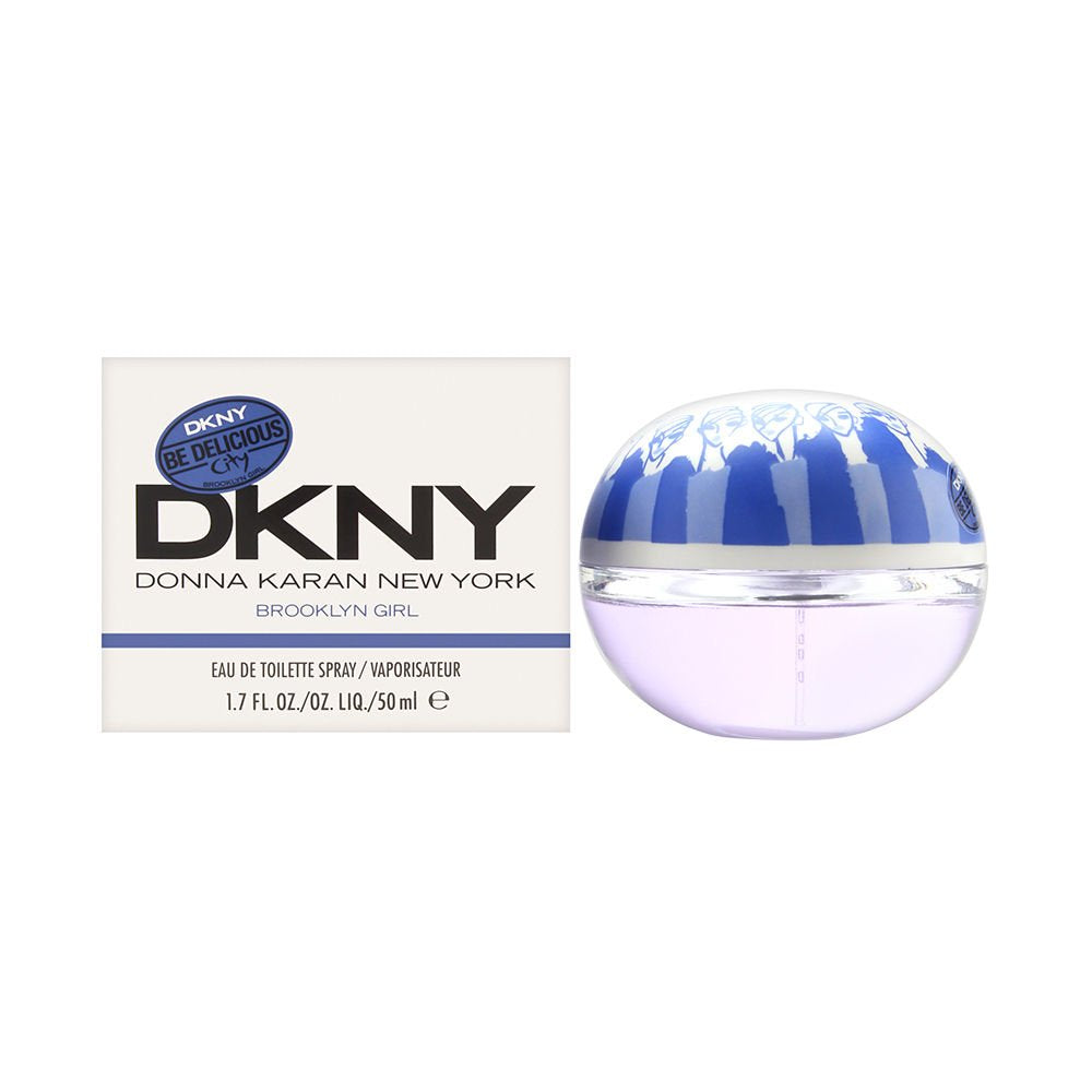 DKNY Be Delicious Brooklyn Girl 50ML Eau de Toilette Spray for Women - Fresh Floral Perfume for Day & Night Wear, Office & Date Nights