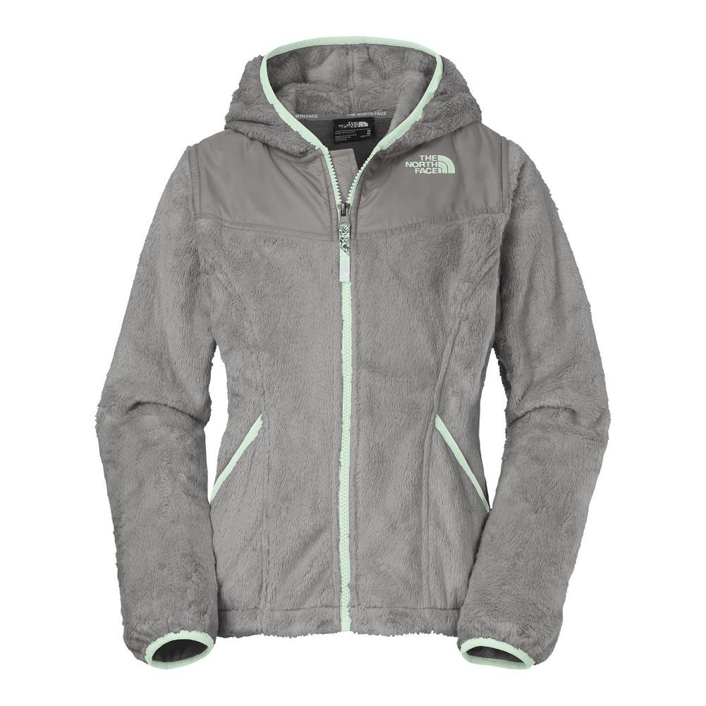 The North Face Kids Oso Hoodie for Girls - Metallic Silver Fleece Sweatshirt (Size 2XS/5 Little Kids) - Warm & Cozy Winter Jacket for Outdoor Play & School Activities