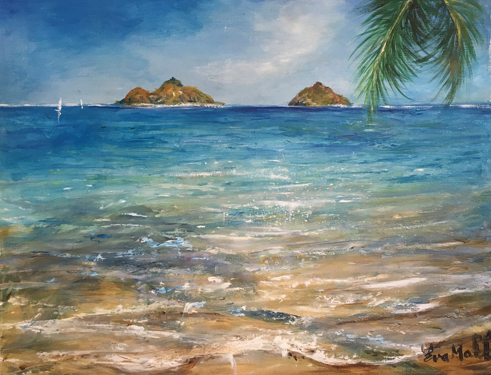 Lanikai by Eva Makk - Premium Hawaiian Style Ukulele for Beginners & Professionals | Perfect for Beach Parties, Music Lessons & Relaxing at Home