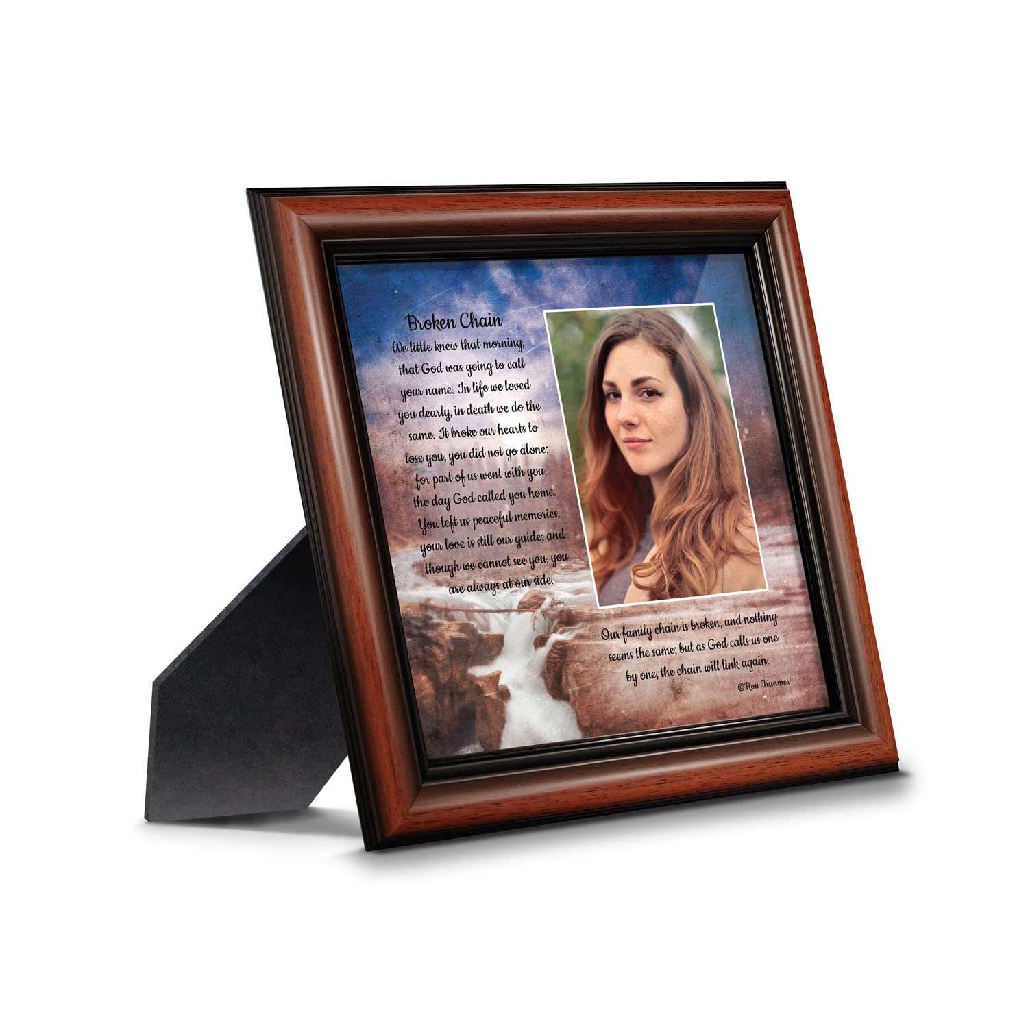 Broken Chain Memorial Frame - Sympathy Gift for Loved Ones | Home Décor & Remembrance