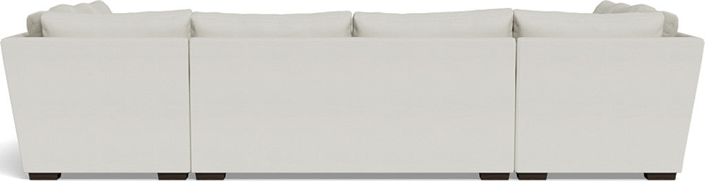 Modern Mesa 154 Condo U-Shaped Sectional Sofa - Comfortable L-Shaped Couch for Living Room, Family Room & Small Spaces