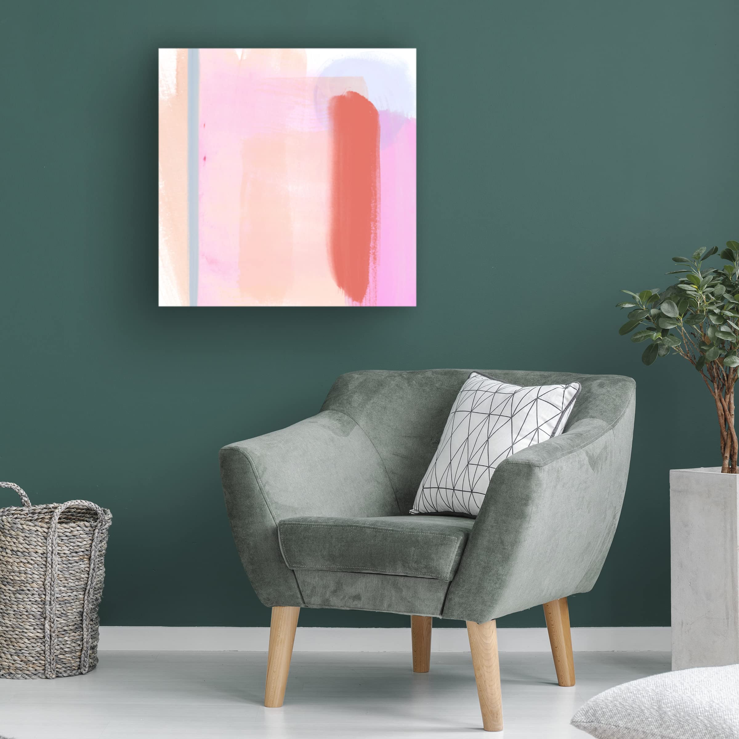 Trademark Fine Art 'Translucent Madras I' Canvas Art by Jennifer Paxton Parker - Modern Abstract Wall Decor for Living Room, Bedroom & Office
