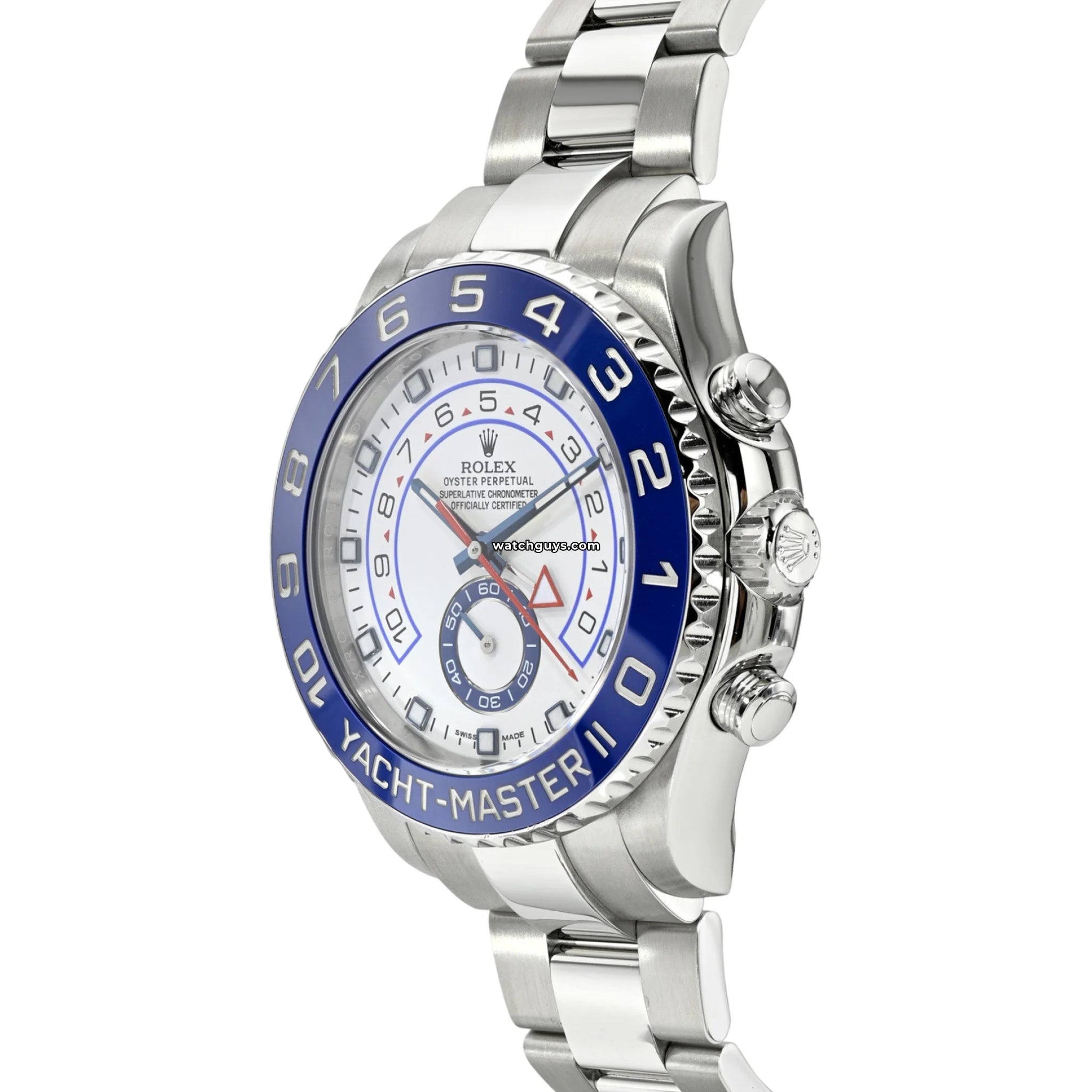 Rolex Yacht Master II 116680 Men's Luxury Watch - White Dial Stainless Steel - Perfect for Sailing, Yachting & Special Occasions