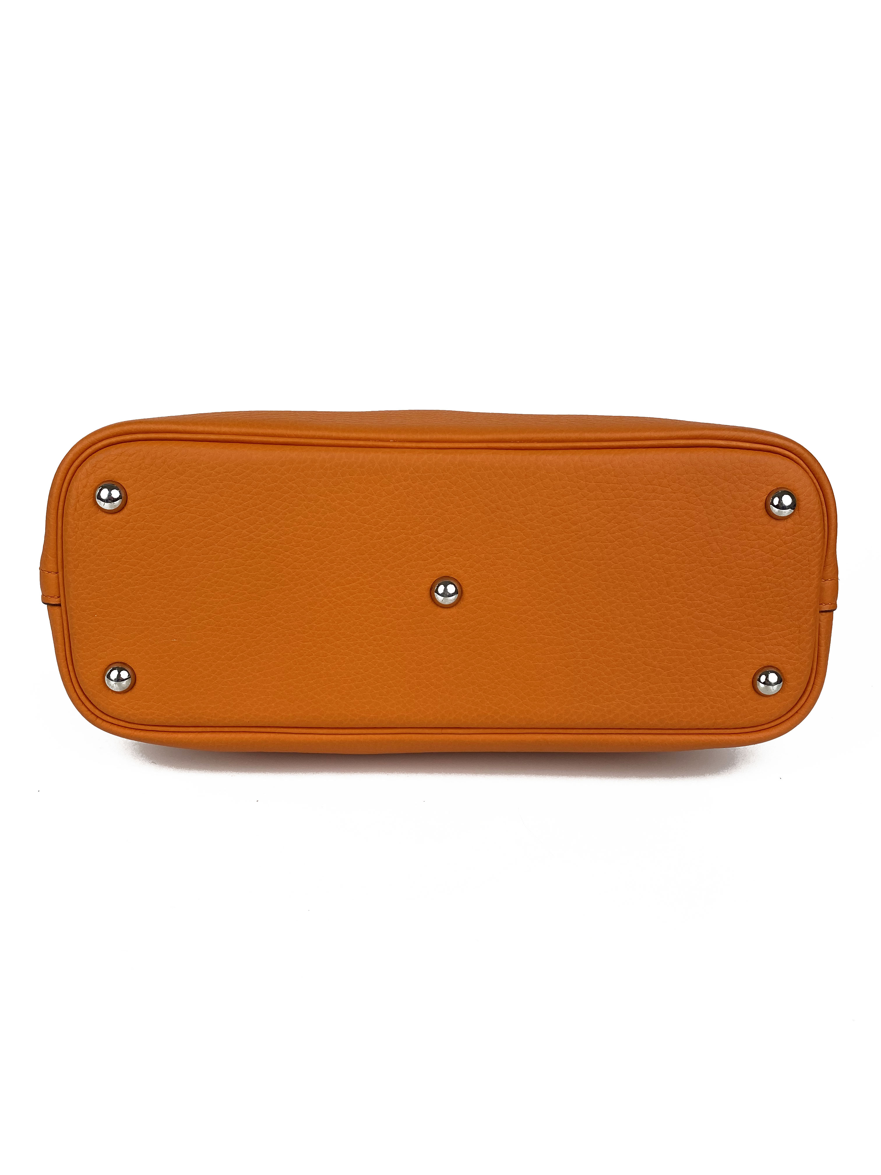 Authentic Hermes Orange Bolide 31 Leather Handbag - Luxury Tote Bag for Women, Perfect for Work, Travel & Everyday Use