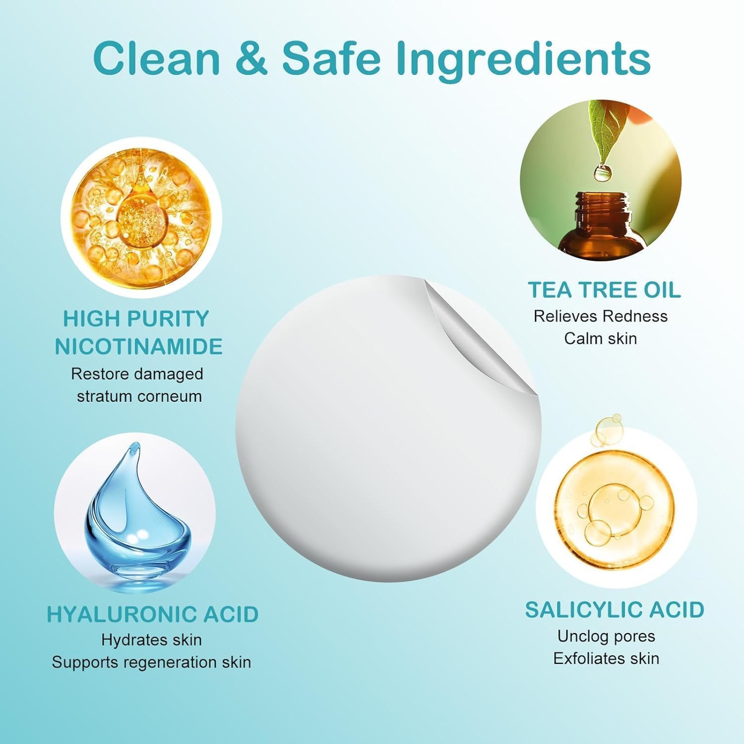 ACOTYE Hydrocolloid Pimple Patches with Salicylic Acid & Tea Tree Oil for Large Zits - Face, Chin & Back Acne Treatment (210 Count) - Perfect for Overnight Spot Treatment & Daily Breakout Care