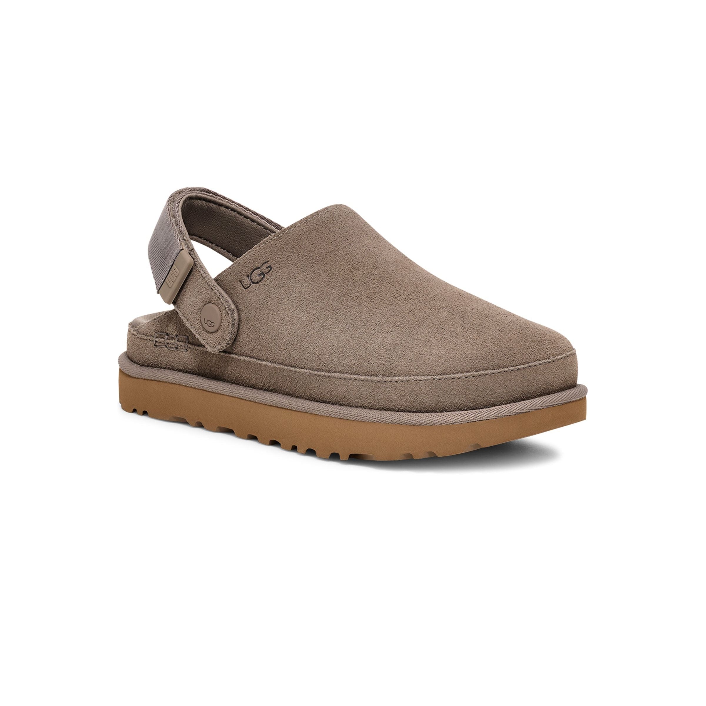 UGG Women's Goldenstar Clog in Smoke Plume - Comfortable Slip-On House Shoes for Women, Cozy Indoor/Outdoor Slippers with Arch Support - Perfect for Home, Office, and Casual Wear