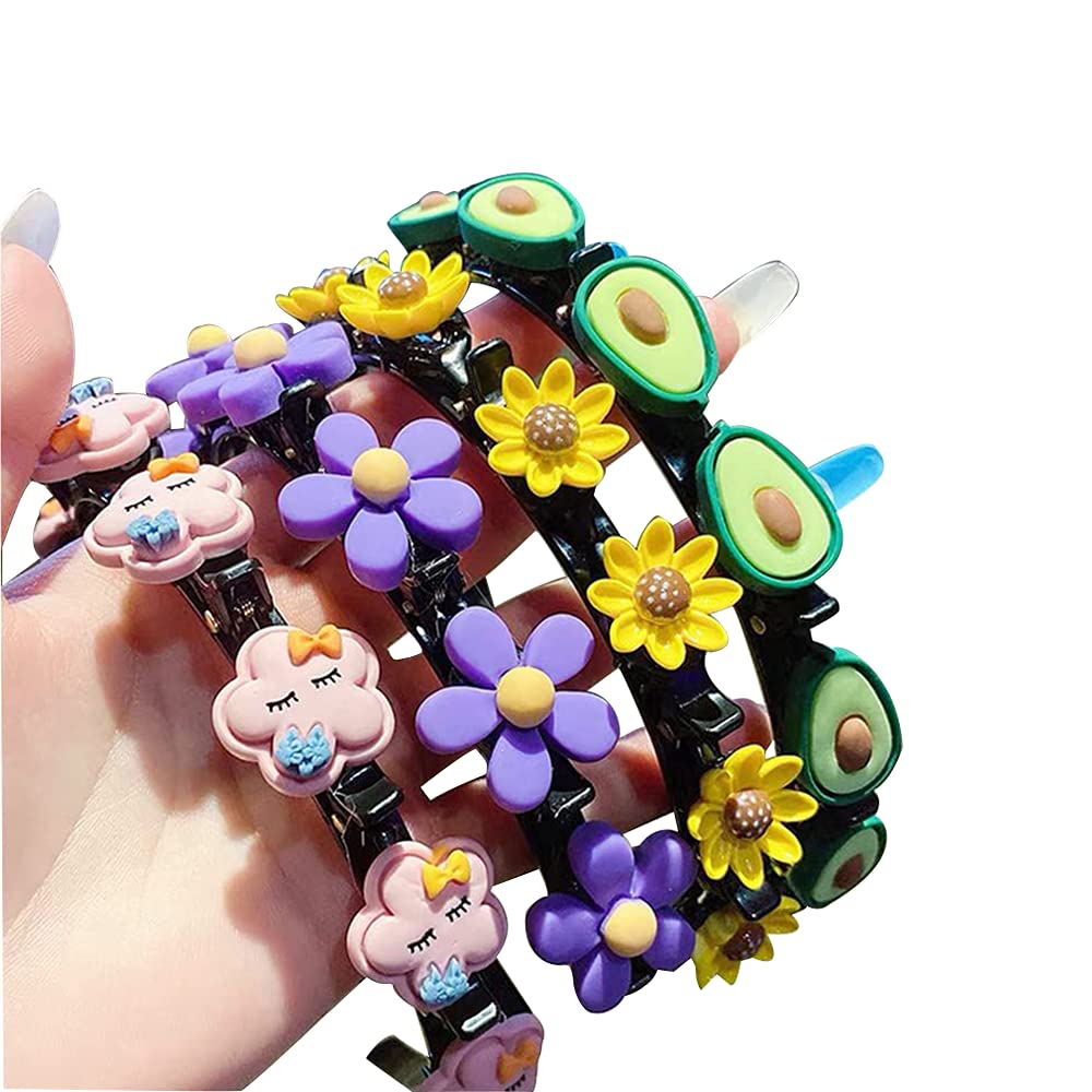 4-Pack Hair Clips Headbands for Girls - Non-Slip Hair Accessories for Toddlers & Kids - Perfect for School, Parties & Birthday Gifts (Headband-4pack)