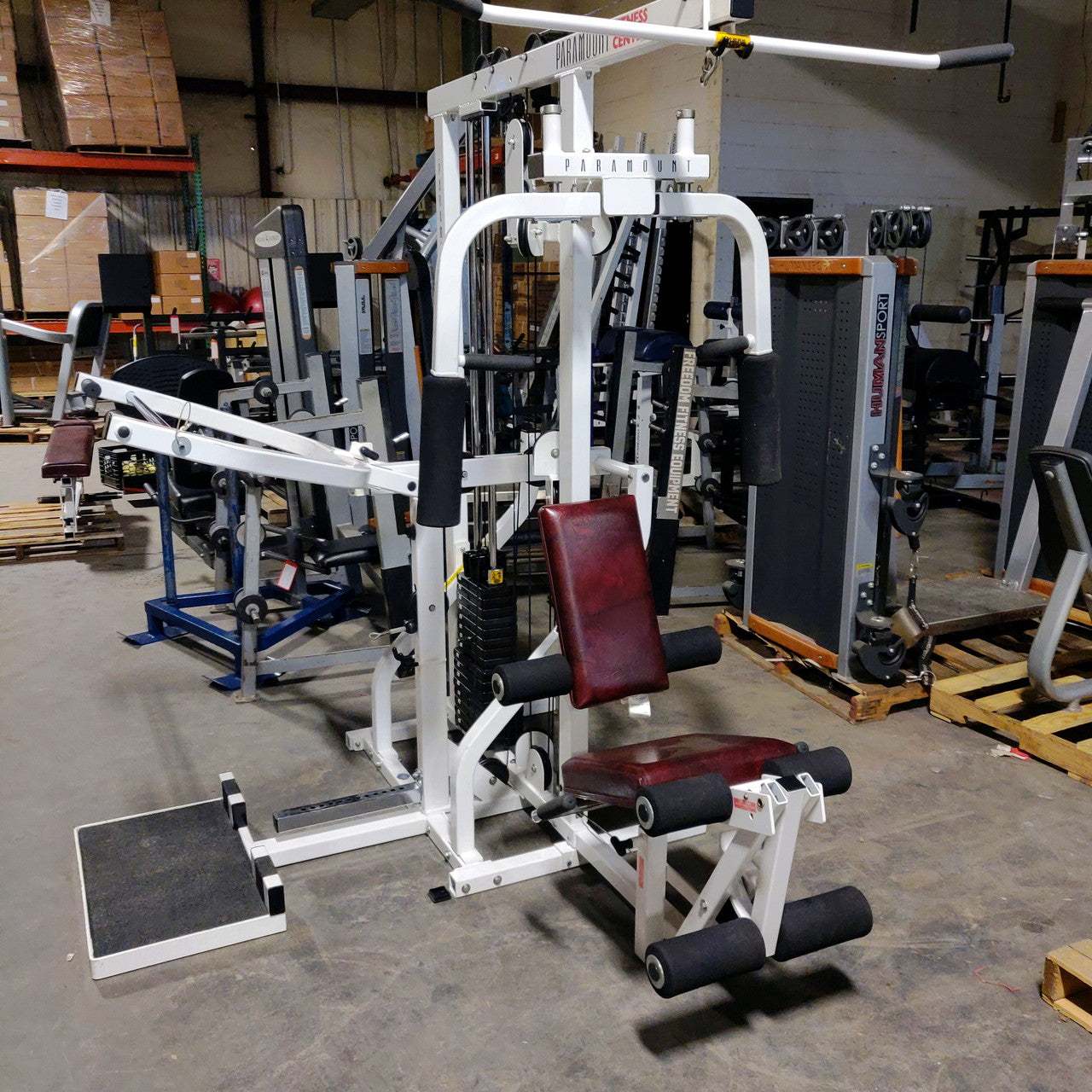 Paramount Multi Station Home Gym - Leg Curl/Extension, Bench Press, Pec/Delt, Lat Pulldown Workout Equipment for Full Body Training | Perfect for Home Fitness & Strength Training