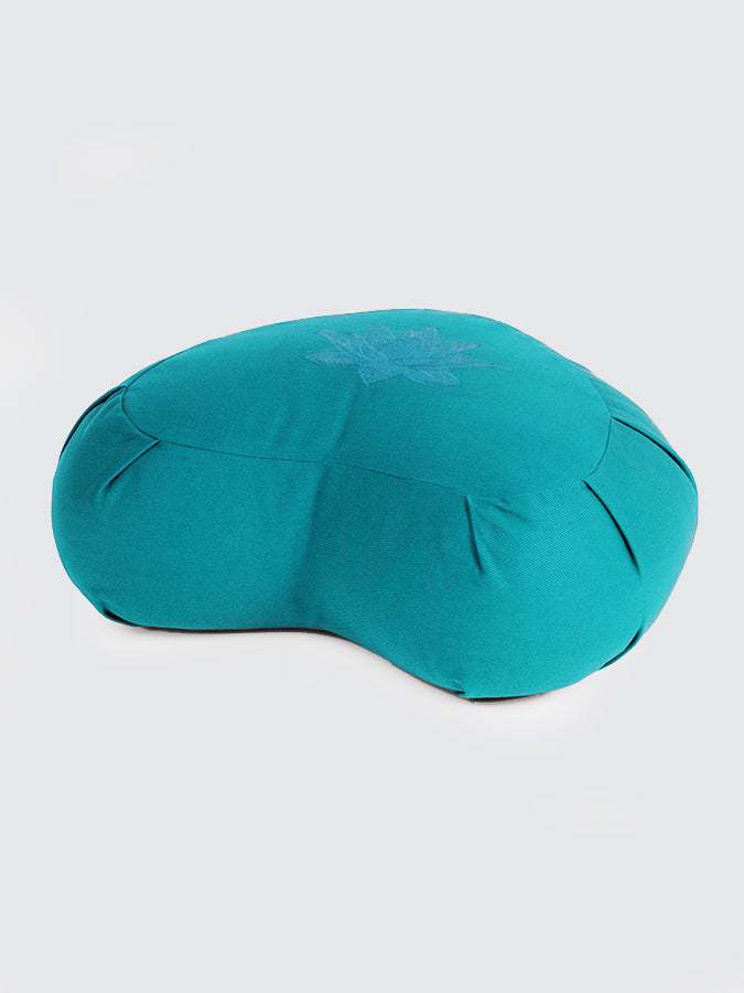 GOTS Certified Organic Cotton Yoga Meditation Cushion - Buckwheat Filled Zafu Pillow for Yoga, Meditation & Home Decor | Perfect for Studios, Home Practice & Relaxation
