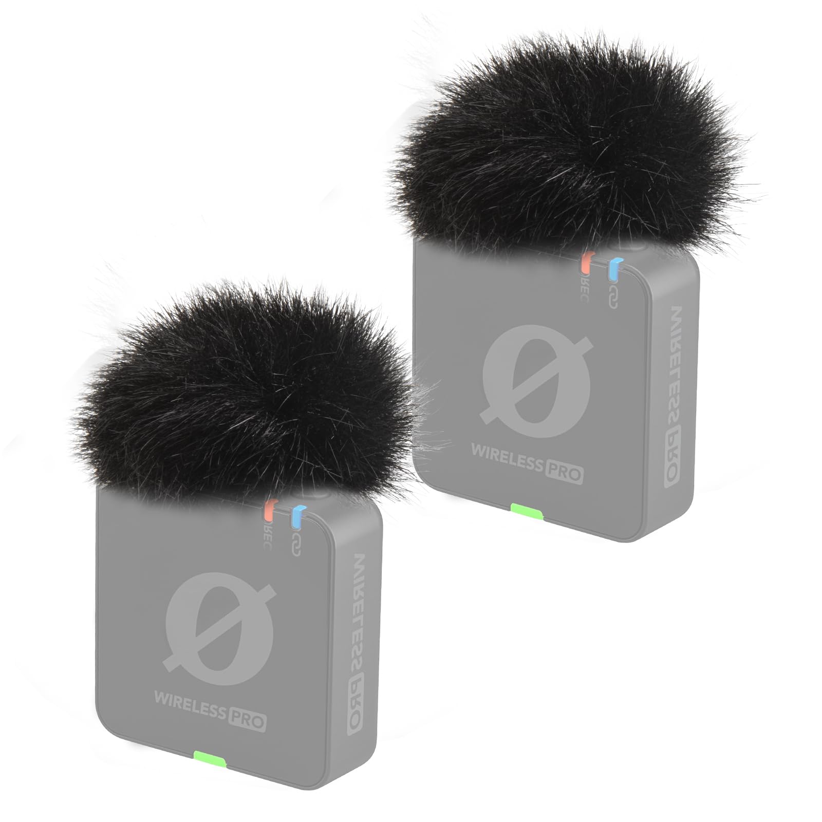 YOUSHARES Microphone Cover for Rode Wireless Pro - 2 Pack Wind Muff Pop Filter, Noise Reduction Foam Windscreen Compatible with Rode Wireless Pro Wireless Microphone System - Perfect for Podcasting, Streaming, Interviews & Outdoor Recording
